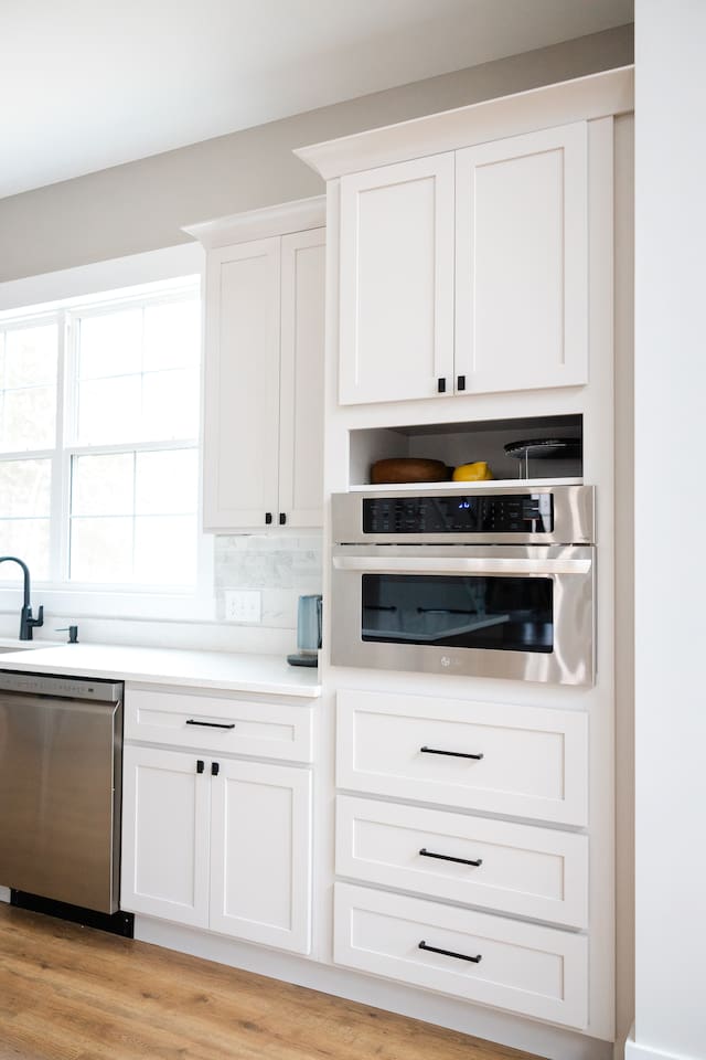 Island seats 5 with an additional two stools in the dining area. Kitchen table upgrade coming soon to accommodate even more guests. Plenty of pantry space, kitchen appliances, dishes, mugs, etc. 