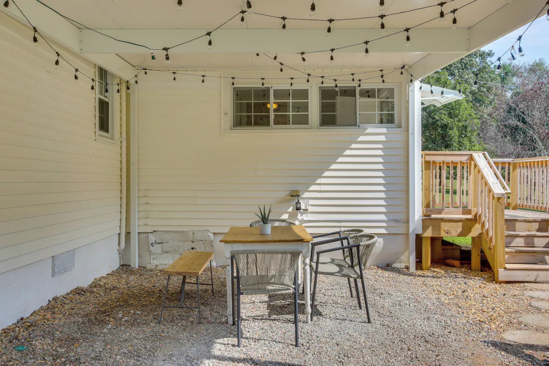 Outside seating