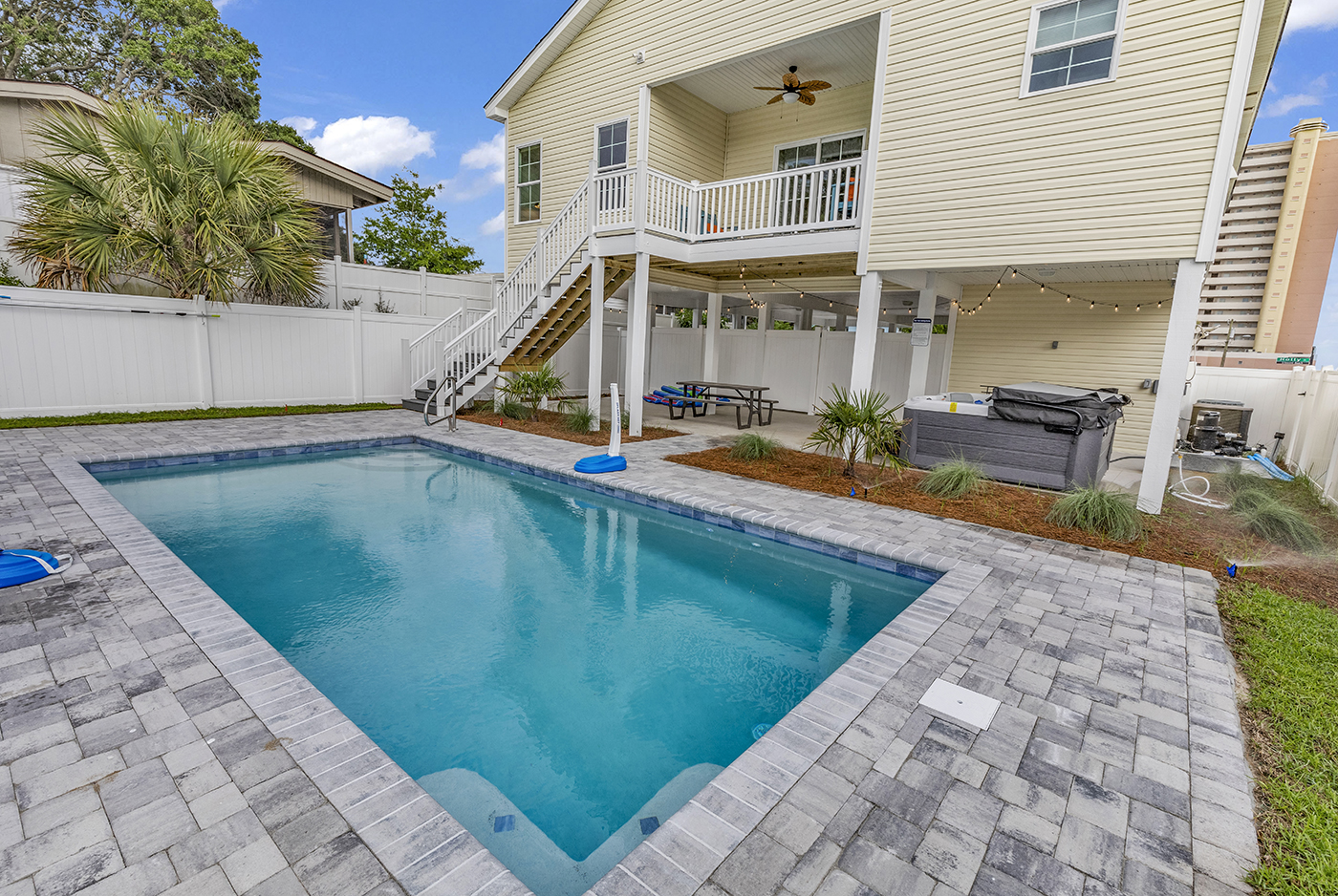 Experience the epitome of relaxation with our captivating swimming pool and inviting fire pit. Whether you're cooling off with a refreshing dip or cozying up by the fire's warmth, every moment promises luxury. Welcome to your personal oasis