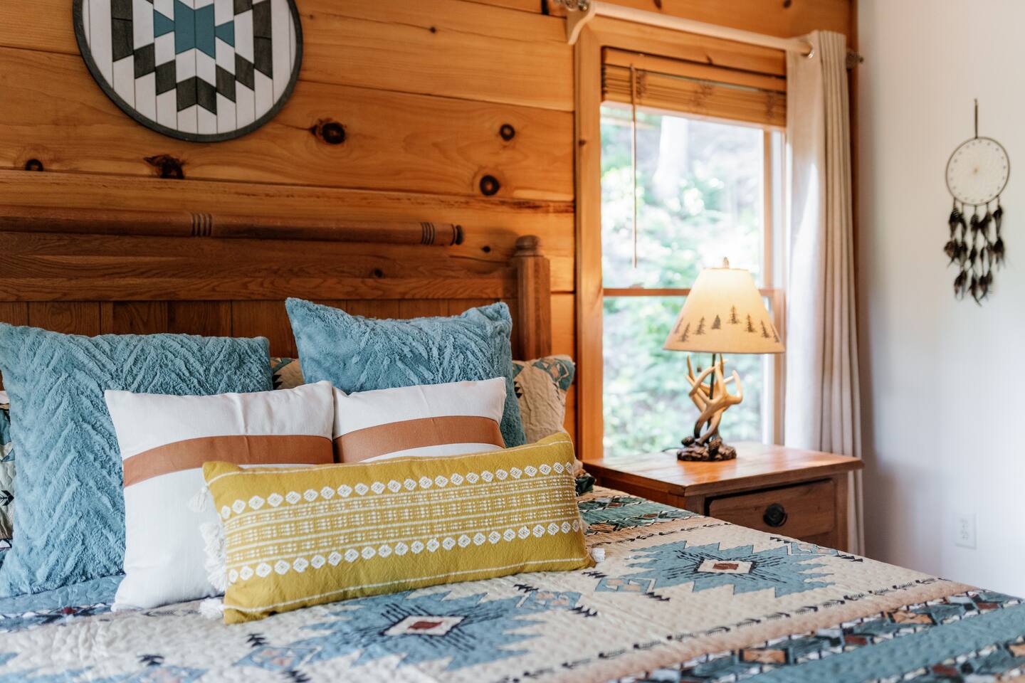 Main level King bedroom with ensuite bathroom. 