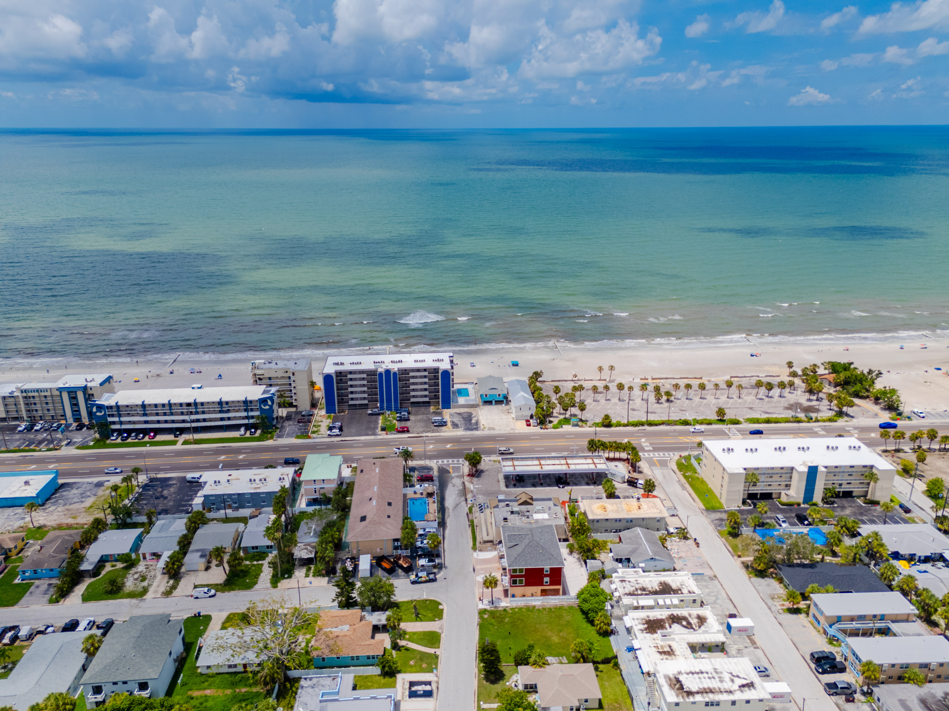 Across from the sand and close to everything. Its why we keep coming back!