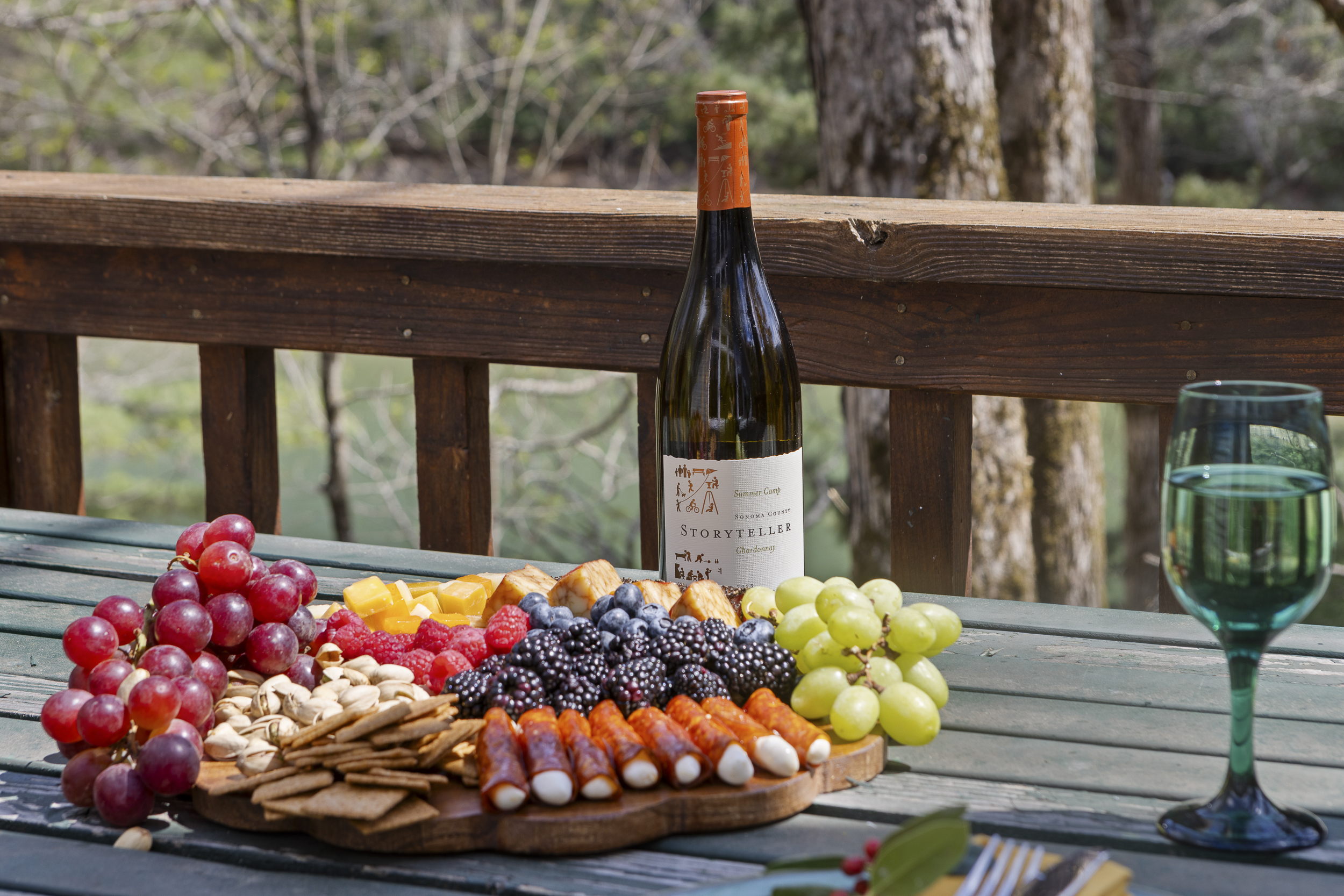 Deck: Indulge in scenic views with a gourmet spread and fine wine on the deck!