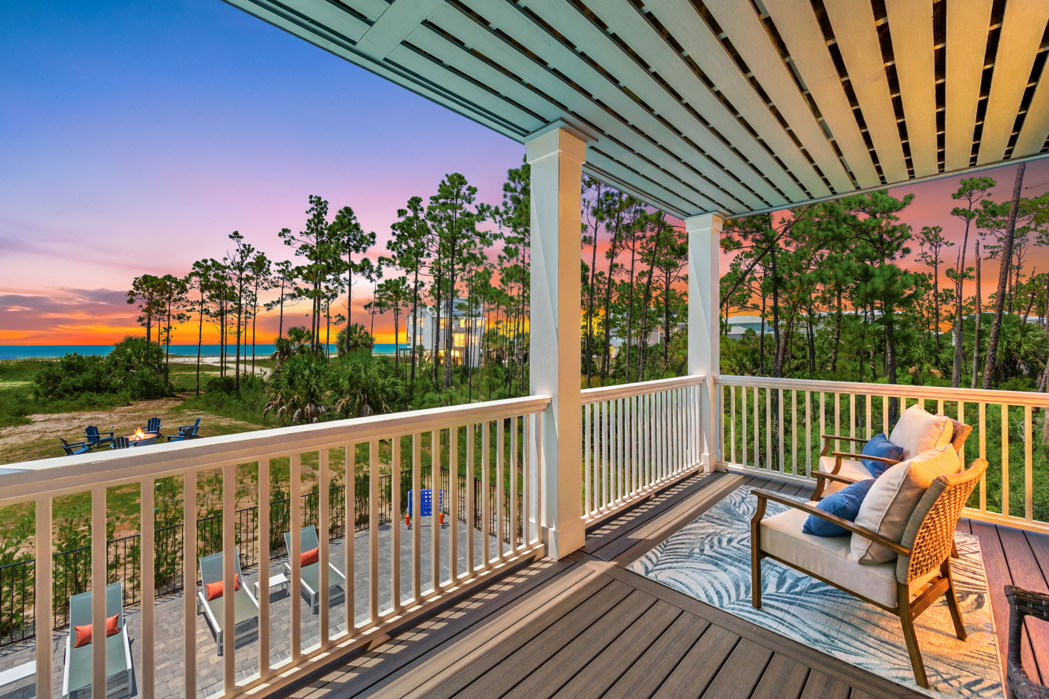 End each day with spectacular Gulf sunsets from the spacious balcony - your front-row seat to the beauty of the Forgotten Coast.