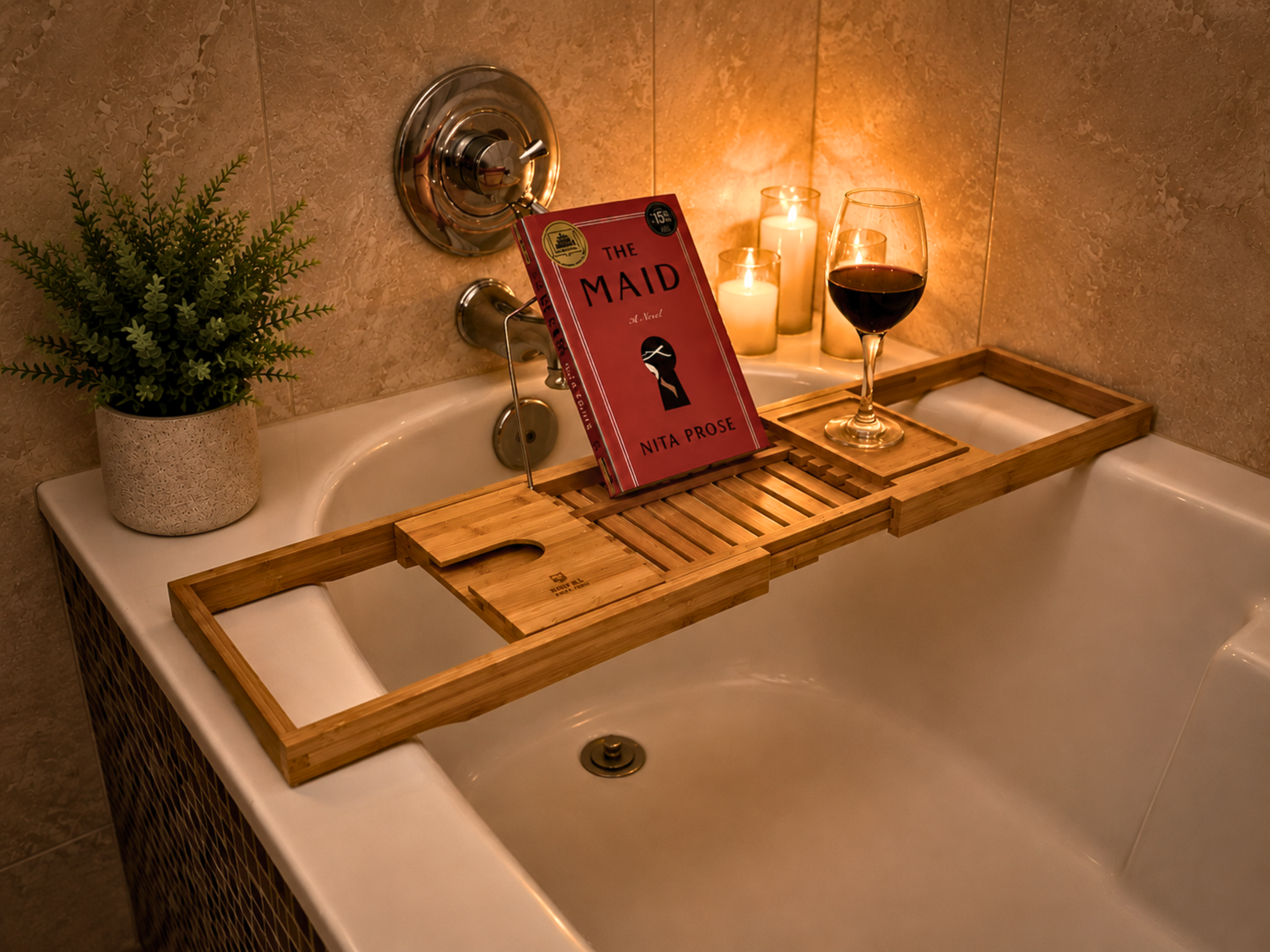 Enjoy a relaxing bath.