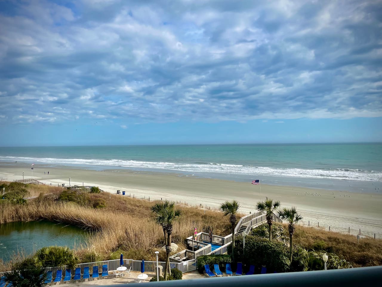 Photo taken right off the Balcony