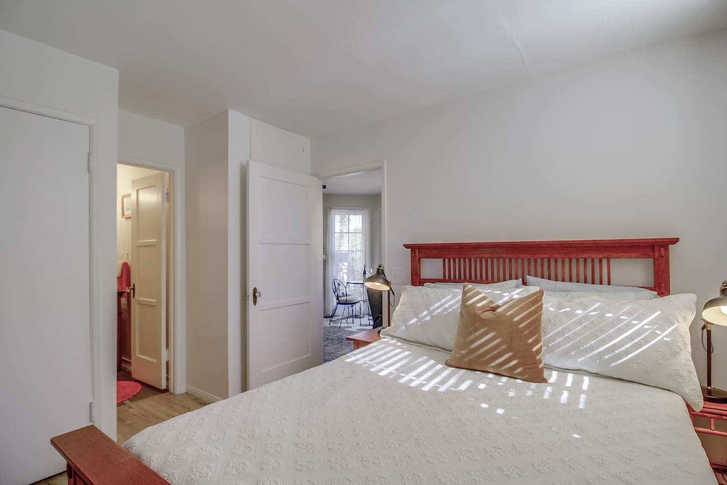And you can close the bedroom door for extra privacy
