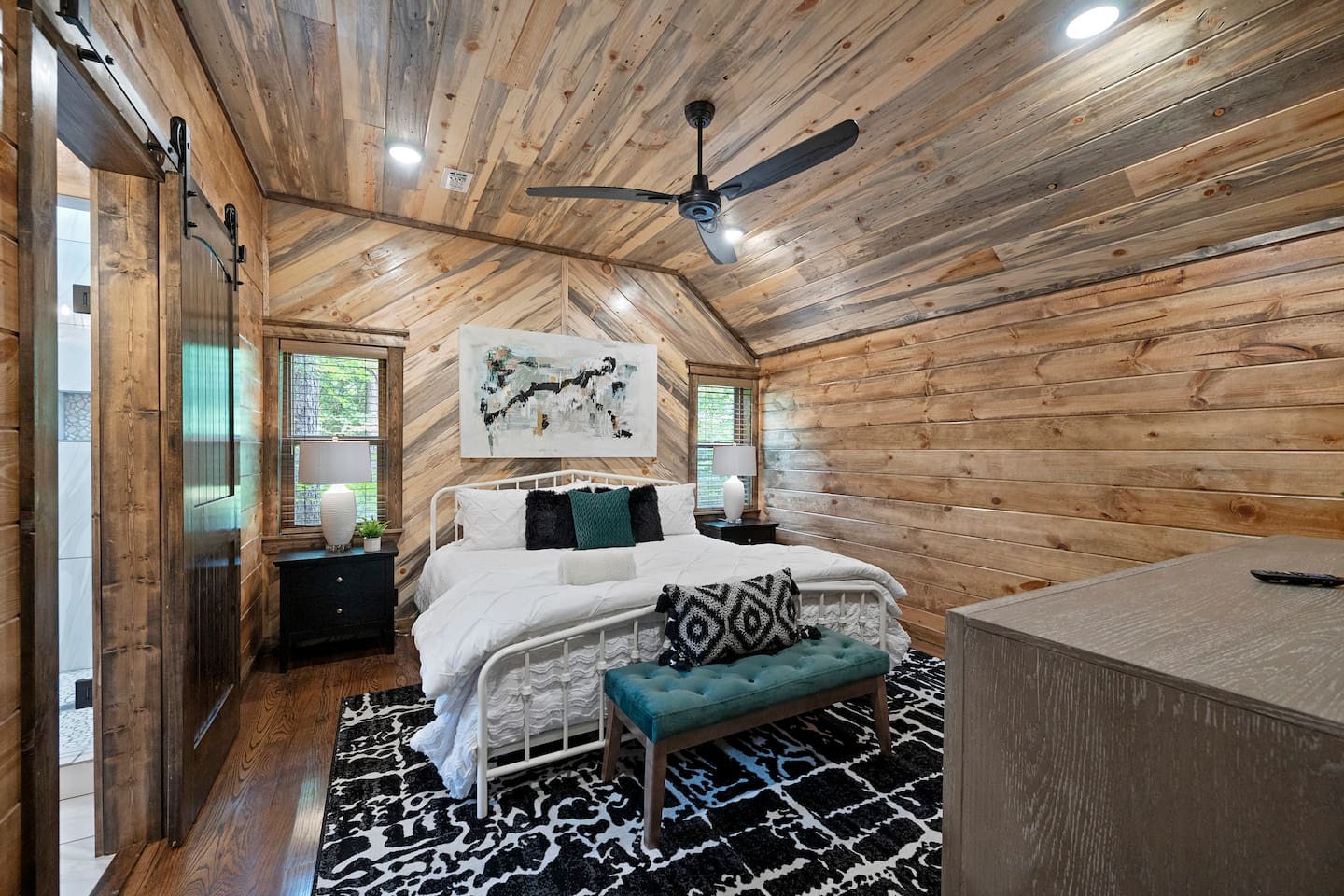 Spacious bedrooms with plush bedding promise a peaceful night’s sleep for families and groups.
