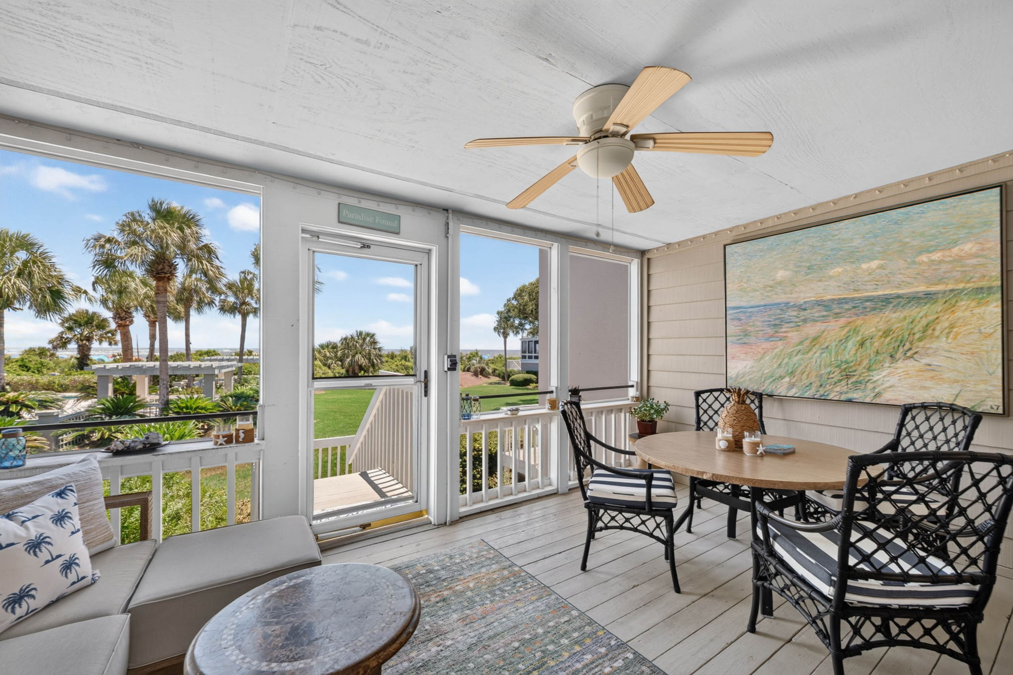 Screened porch | Oceans 22 | 22 Beach Club Villas, Wild Dunes | IOP Escapes