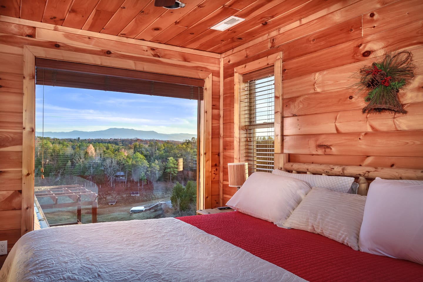 Upstairs bedroom with king bed.