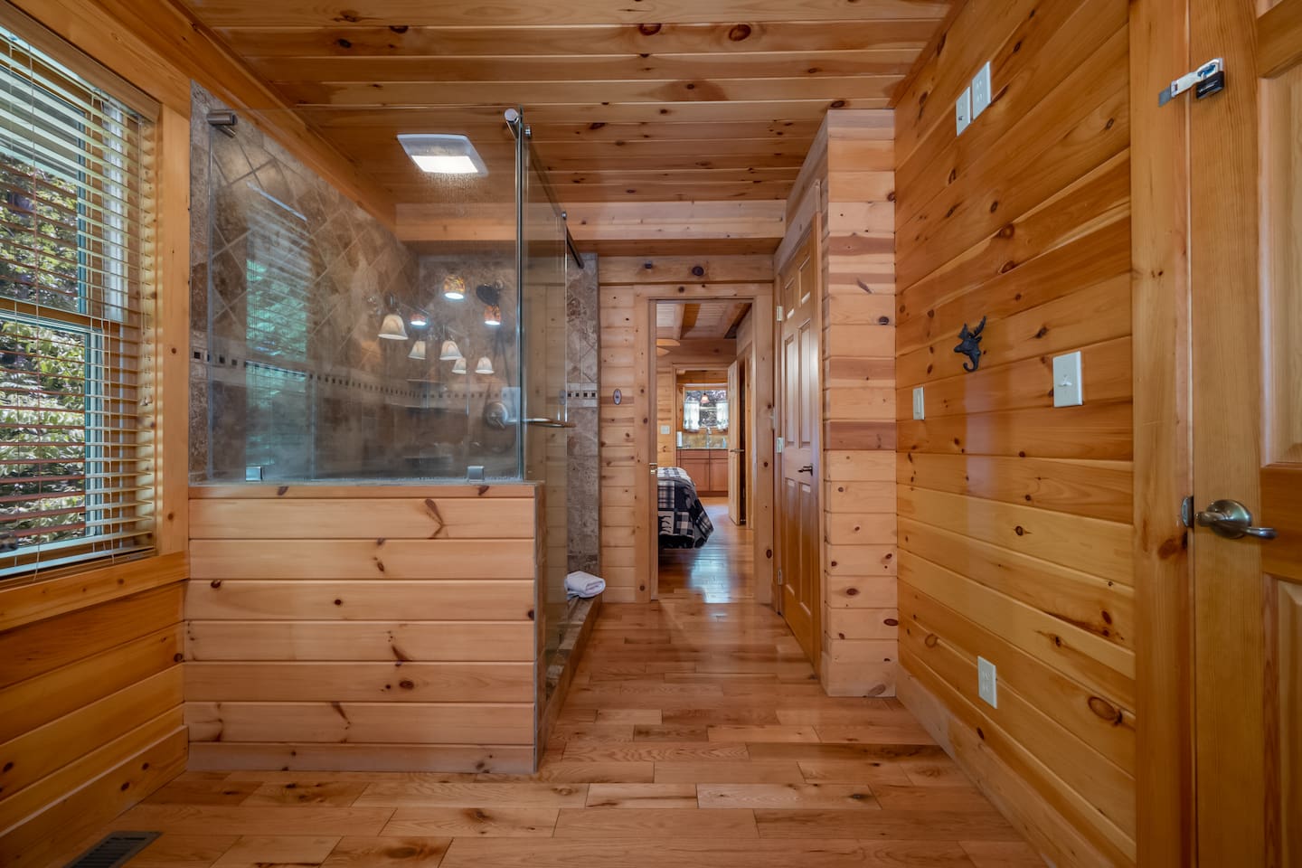 Private master bathroom