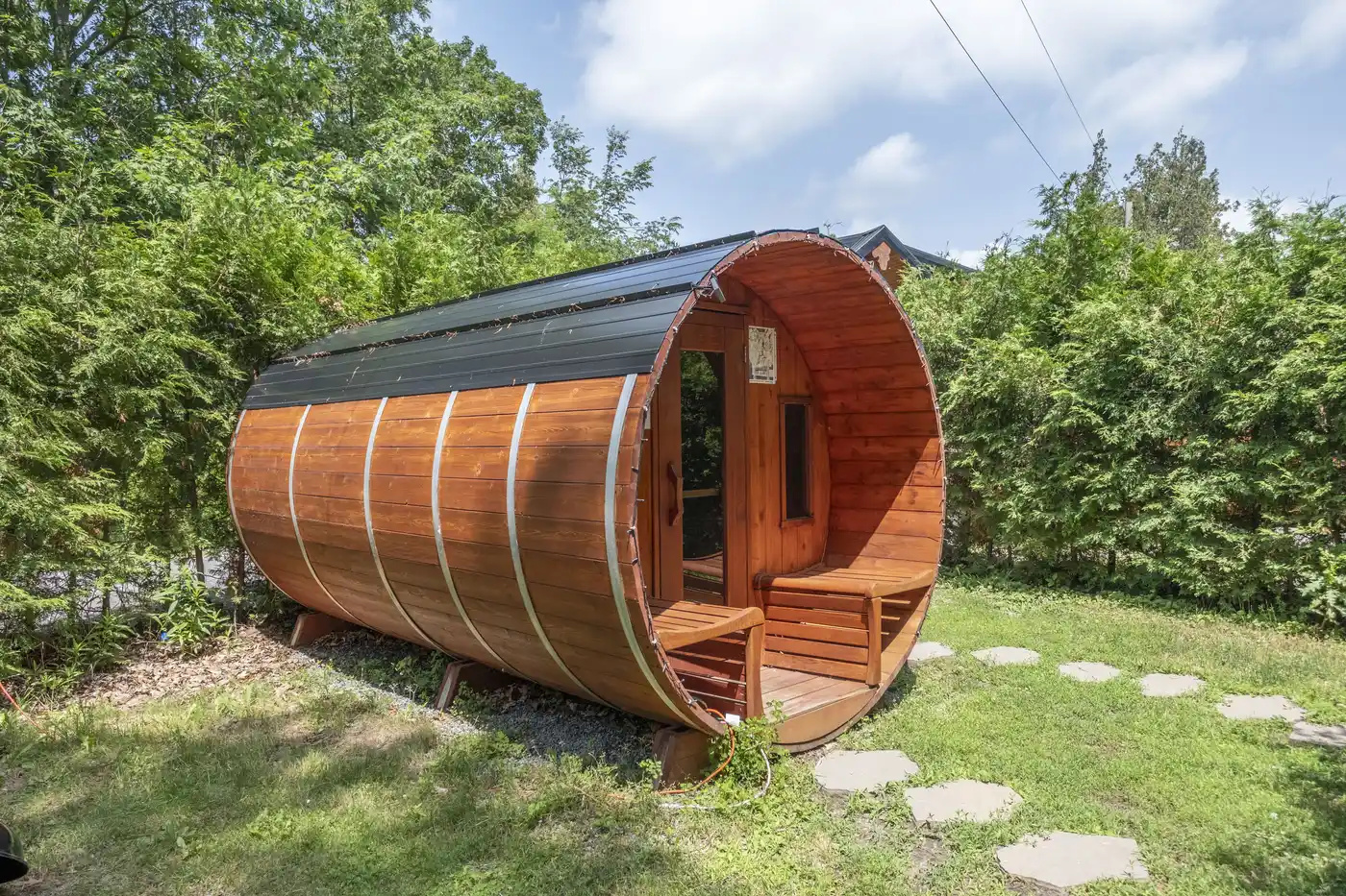 Private sauna at Paradise Escape