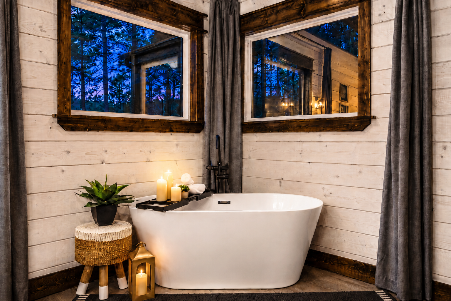 You deserve a slow morning. Fill the soaking tub, pour your coffee, and settle in for a long, indulgent soak with nowhere to rush off to.