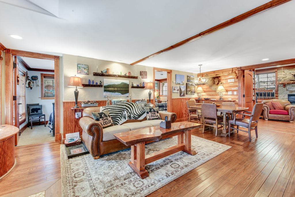 Open‑concept living and dining area designed for relaxing together.