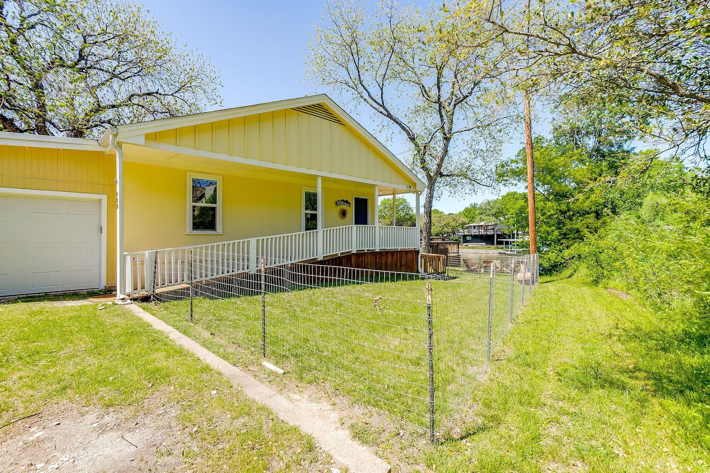 Fully gated yard area — secure outdoor space ideal for dogs and kids.