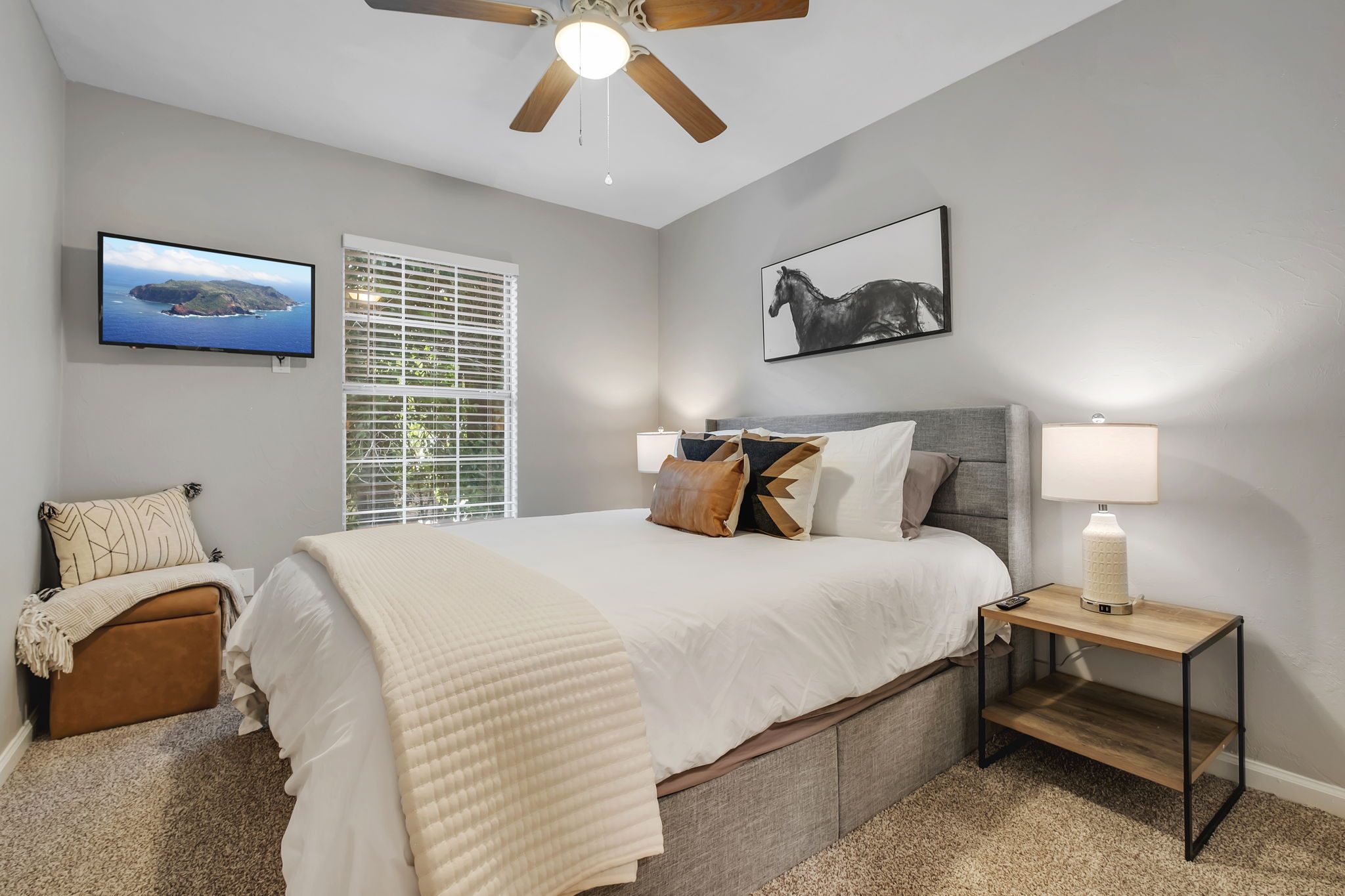 Upstairs Room with Rustic Decor
