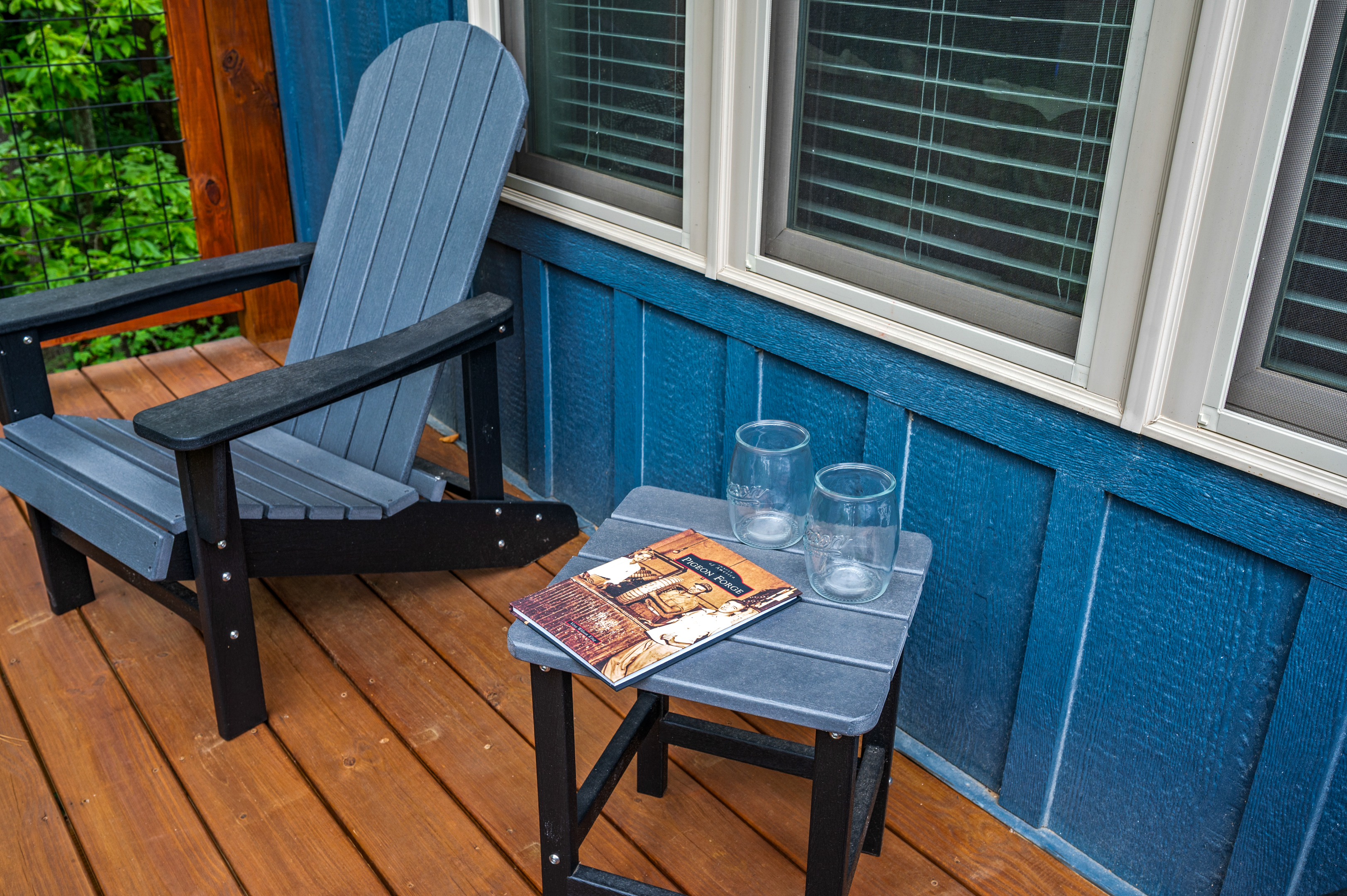 Escape to the balcony! You'll love sit out back and enjoy the sound of the birds. Enjoy the whistle of the Dolly train and the coasters. Or maybe you'll enjoy catching glimpses of the fireworks from Dollywood? Yup, you're that close!