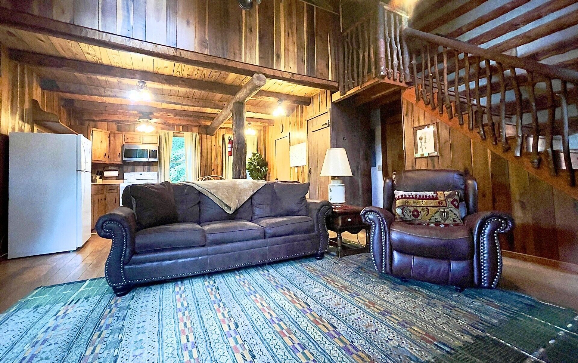 Comfy living room with sleeper sofa