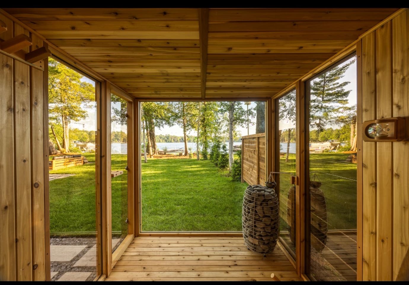 6 person sauna, touch button operations