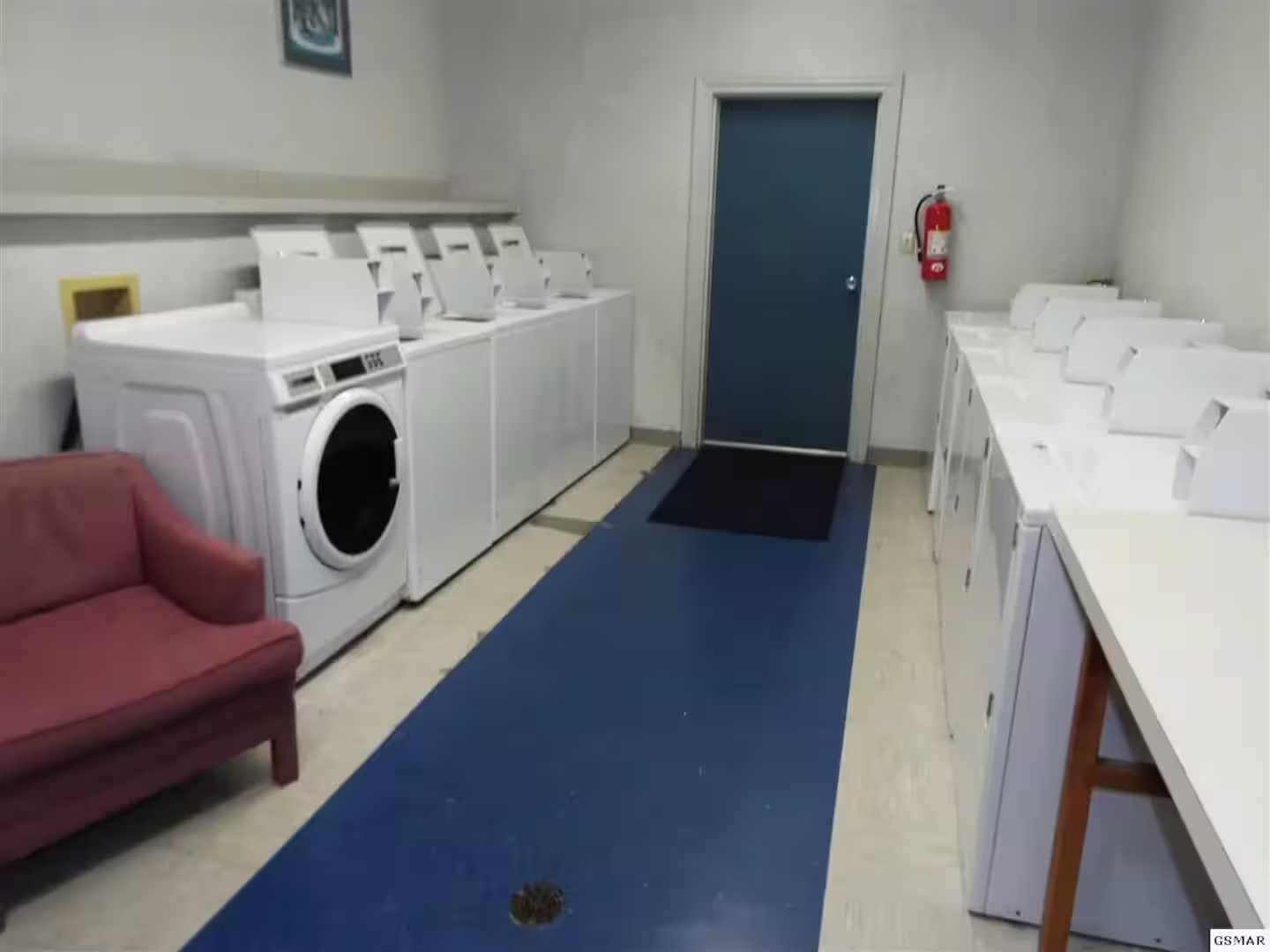 Coin operated laundry at clubhouse