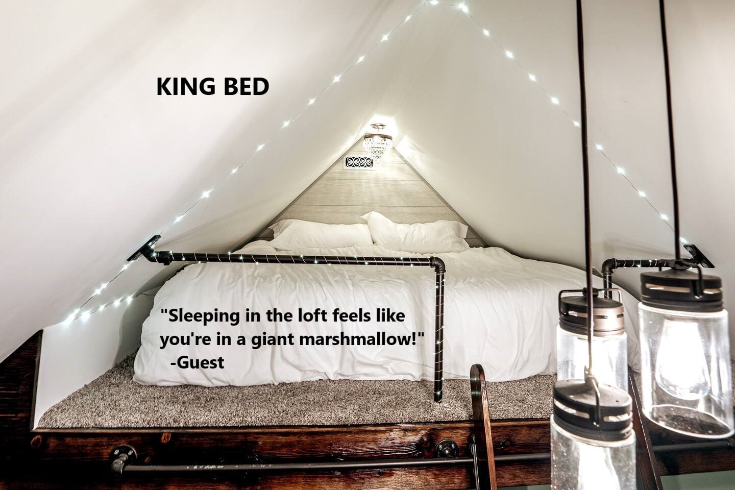 Memory Foam Hybrid King bed. 