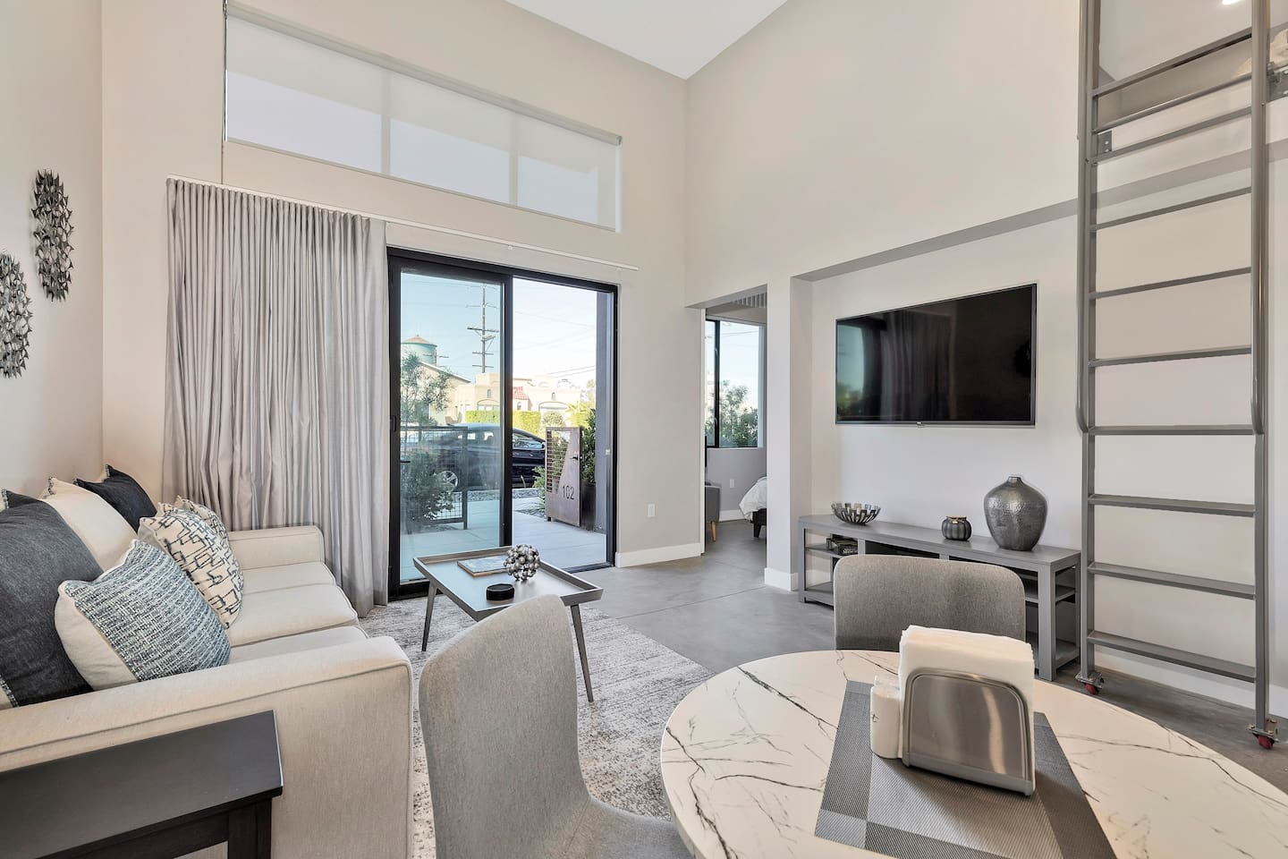 Light & airy 1 bedroom apartment w/ semi-private sleeping loft in San Diego's most lively & walkable neighborhood