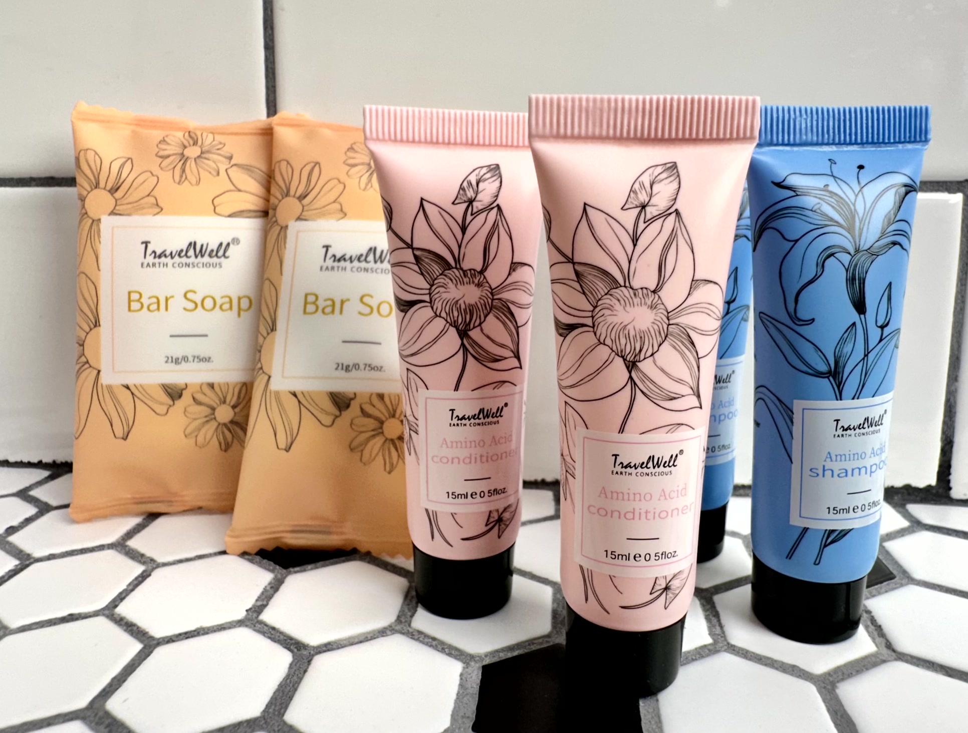 Complimentary soap and shampoo/conditioner