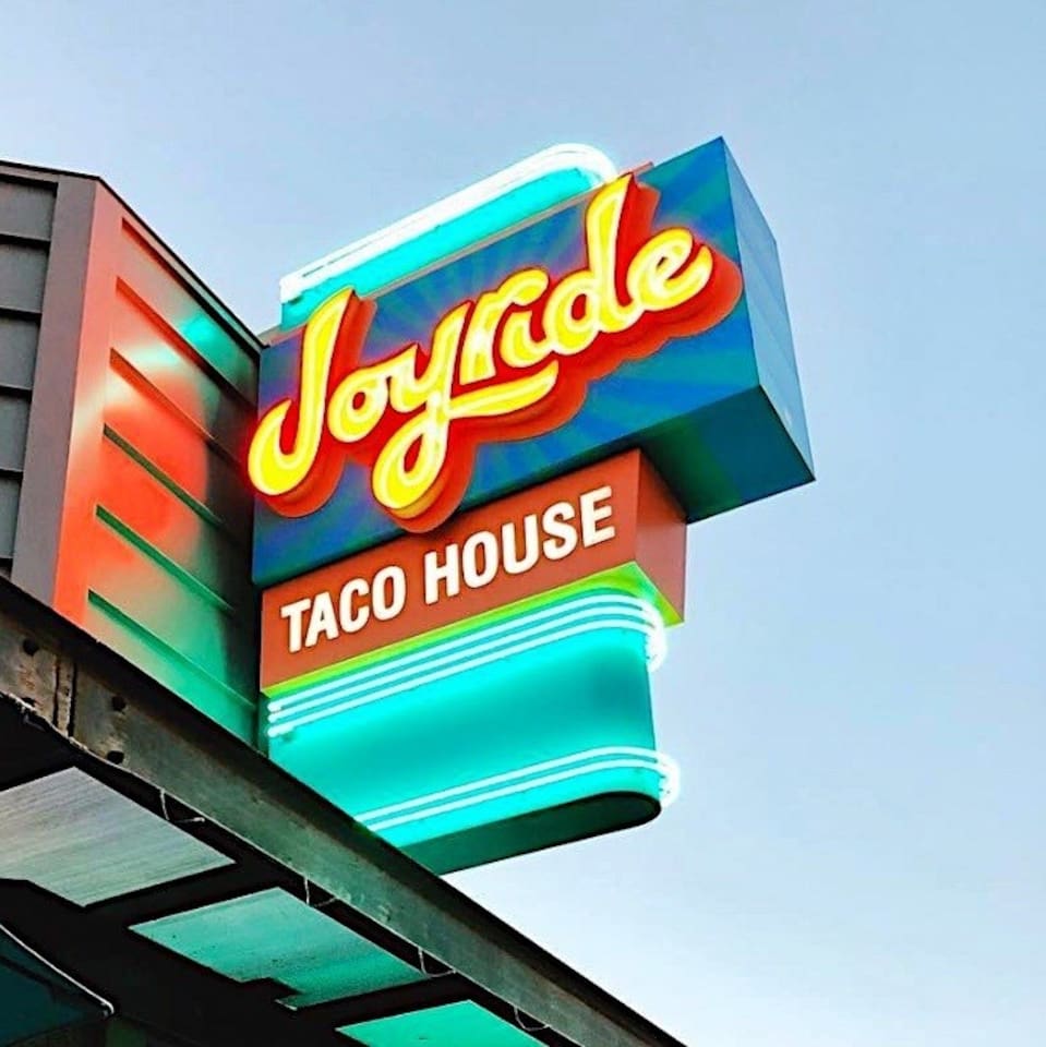 Joyride Taco House 0.3 miles (2 minute drive / 8 minute walk)