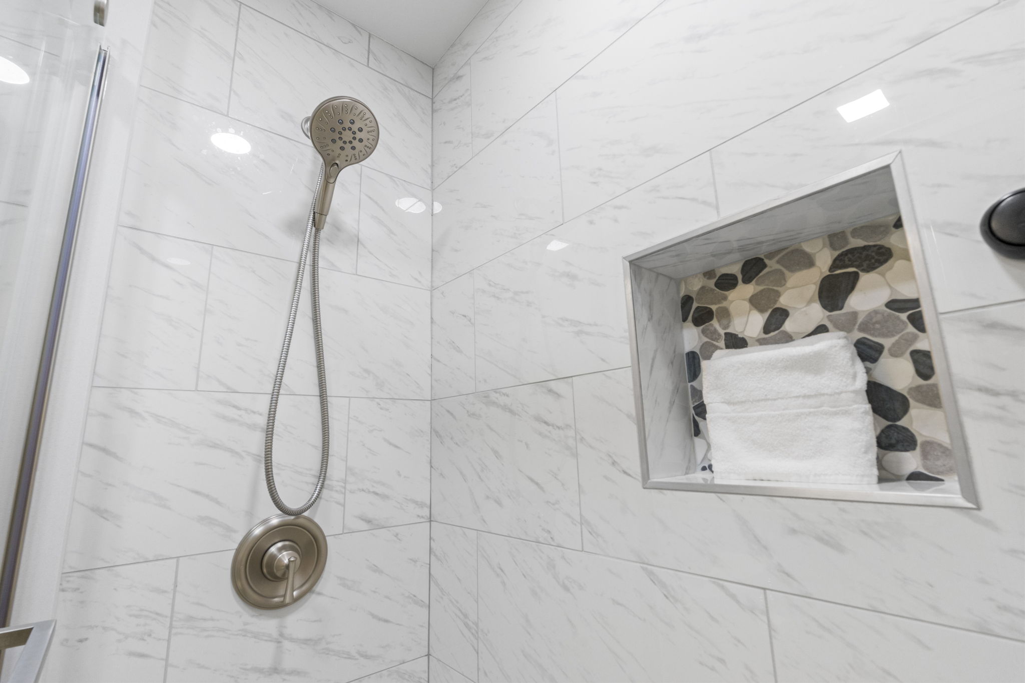 Walk In Shower connected to Master Bedroom