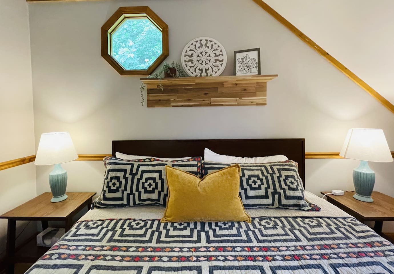 Sweet details of upstairs bedroom 