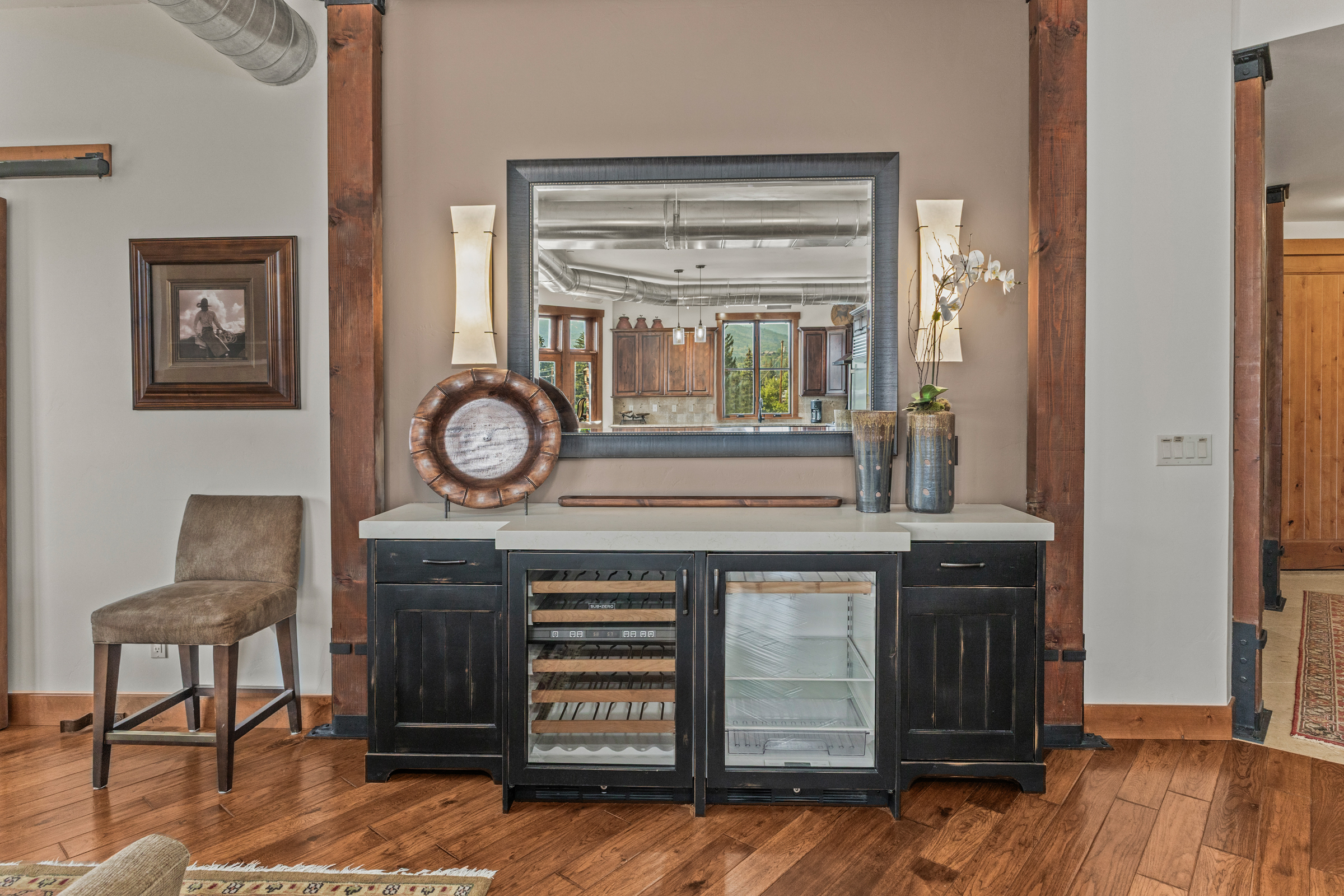 Glass Front Beverage Fridge