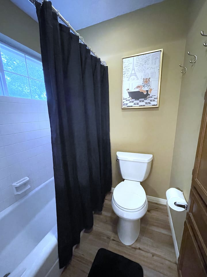 Enjoy Fluffy Towels and Soaps In the Hall Bath Shower Room