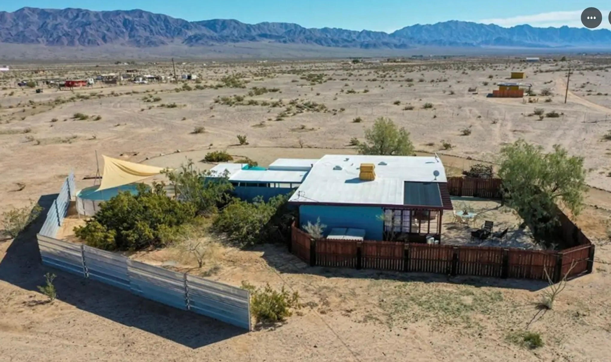 Property looking south toward the Pinto Mountains