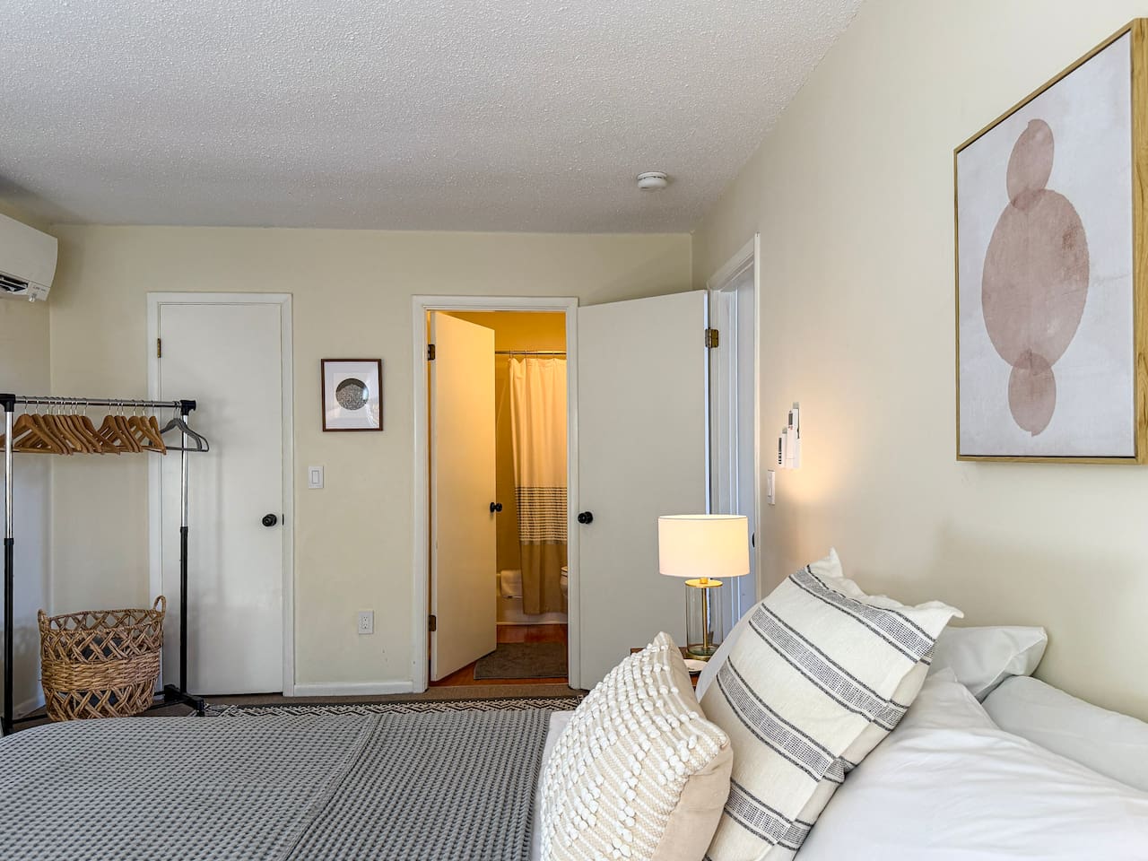 Primary bedroom and en suite bathroom