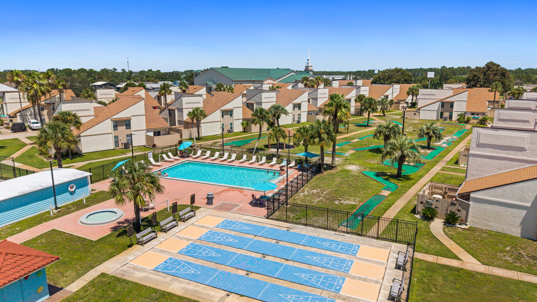 Aerial of Complex and Amenities