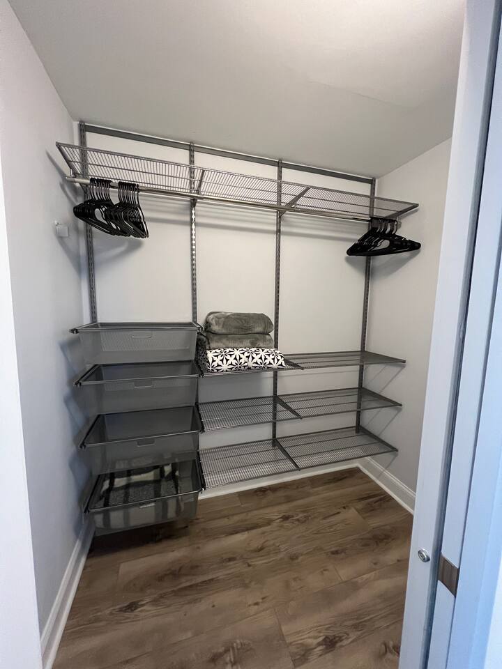 Large closet with Elfa organizer