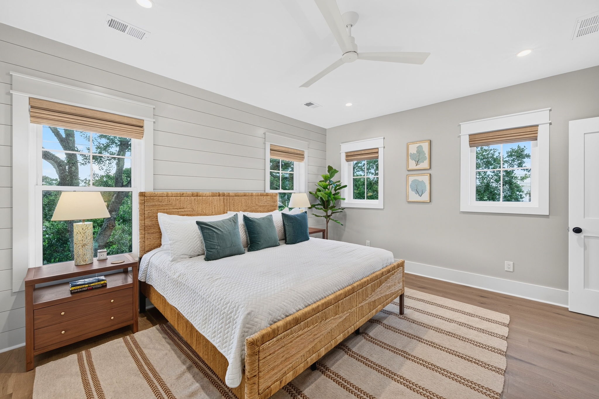 Bedroom 2: King Suite | Tahanan Palms | 3 38th Ave | IOP Escapes