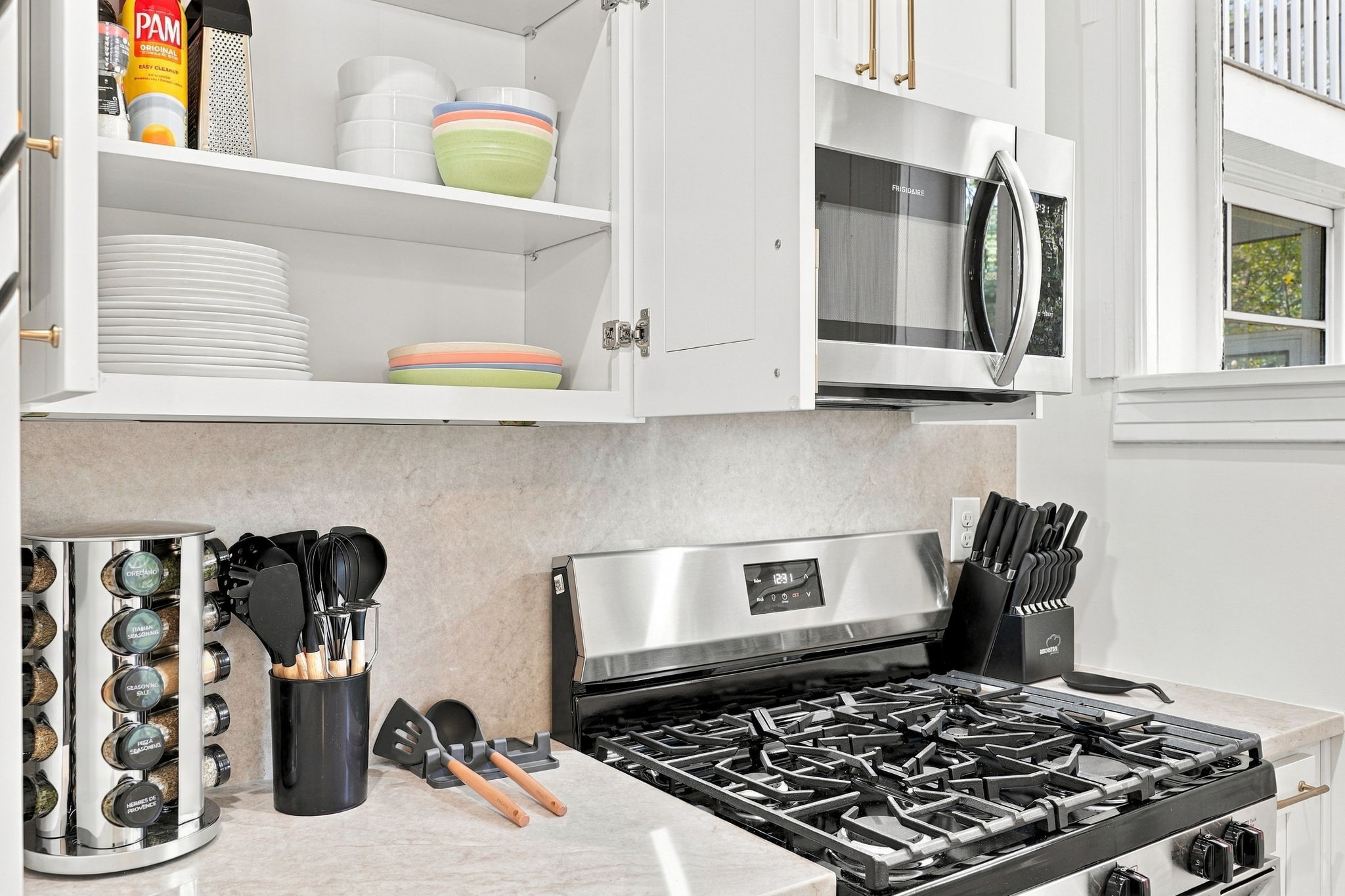 Kitchen Delight: Modern appliances and stylish utensils for your culinary adventures await!