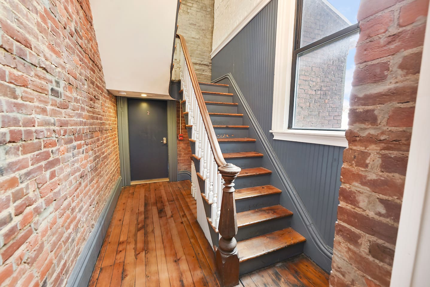 Stairs.