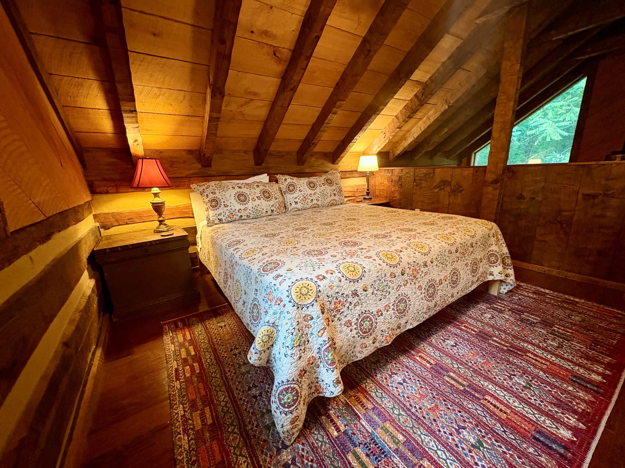 Loft bedroom with a King bed