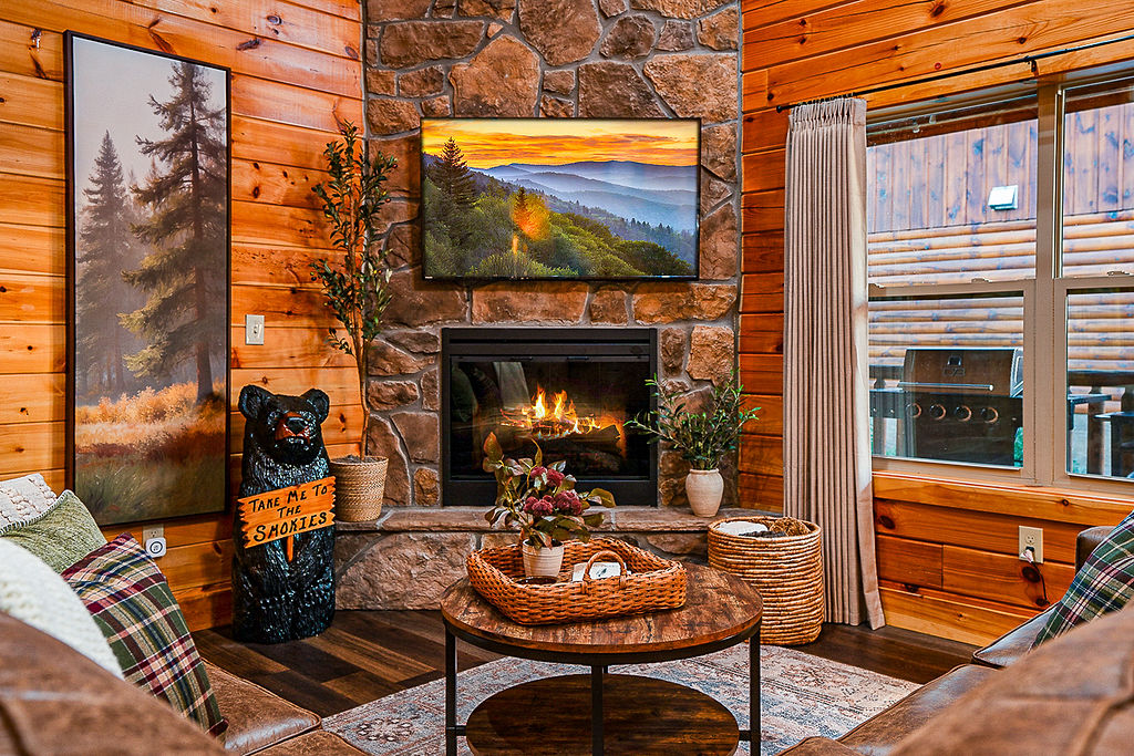 Cozy family room on the main level