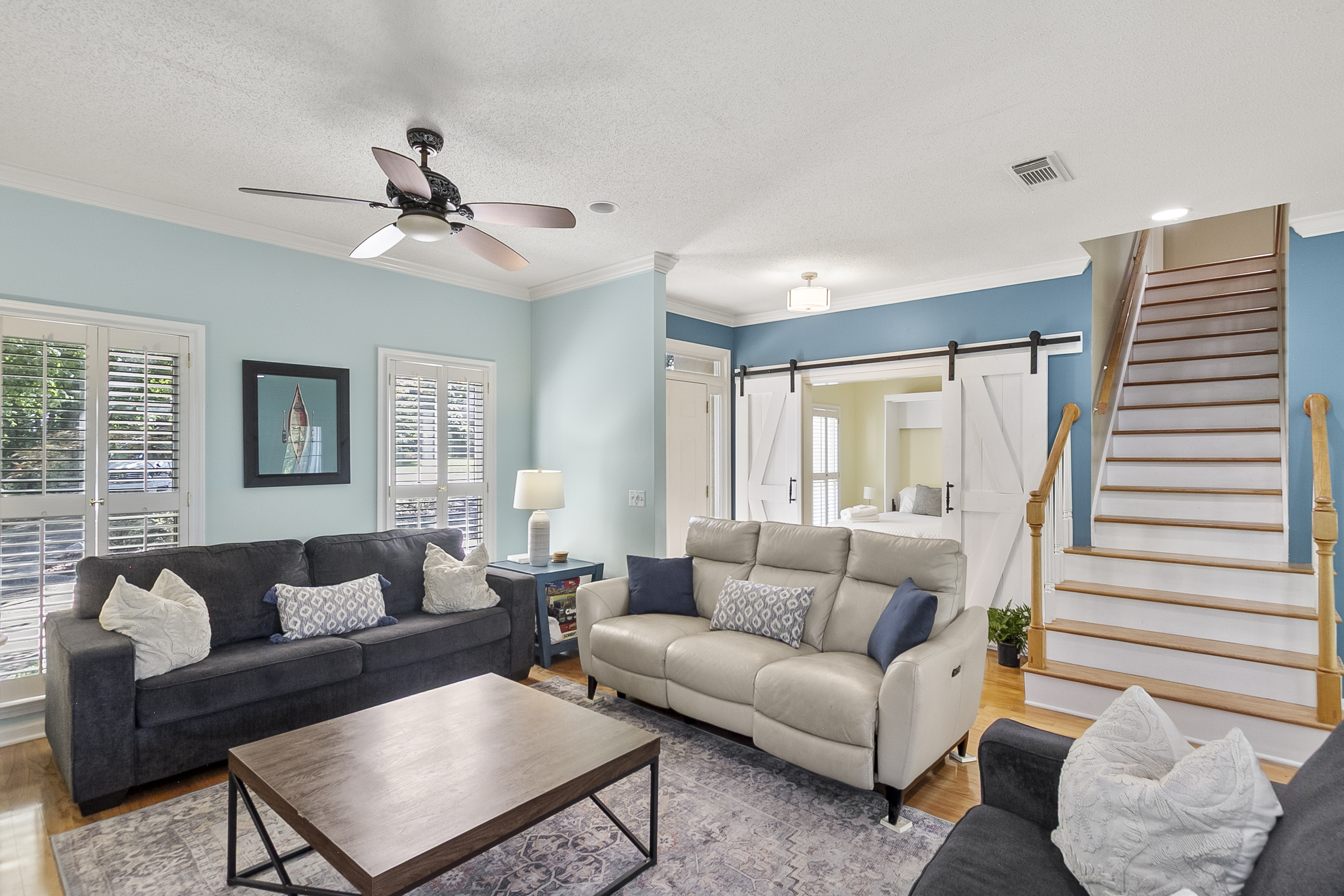 Living Room l Smart TV l Reclining Sofa