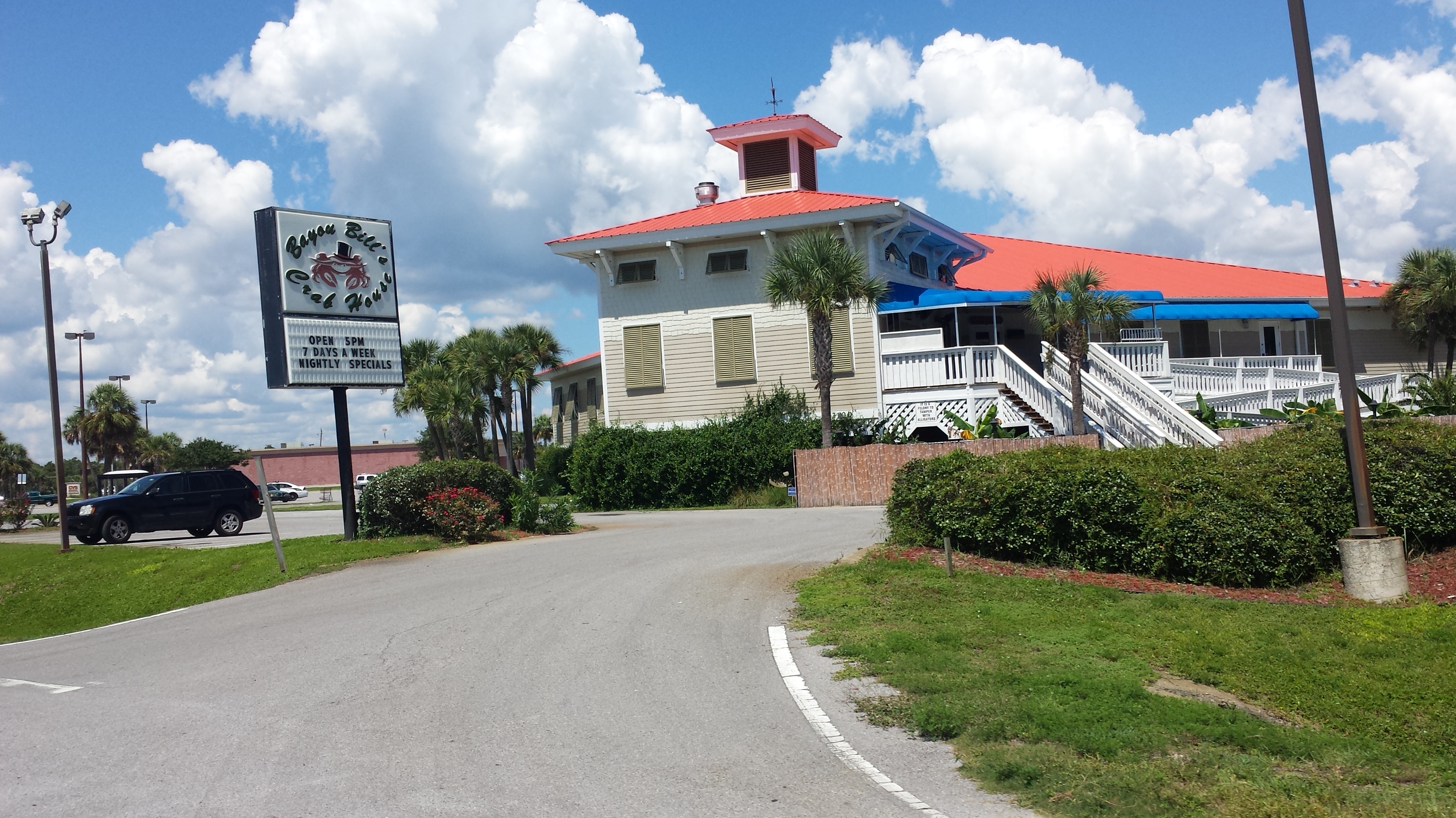 One of several nearby restaurants.