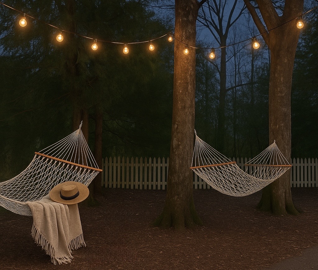 Enjoy a tranquil escape from the backyard thrills April - October.