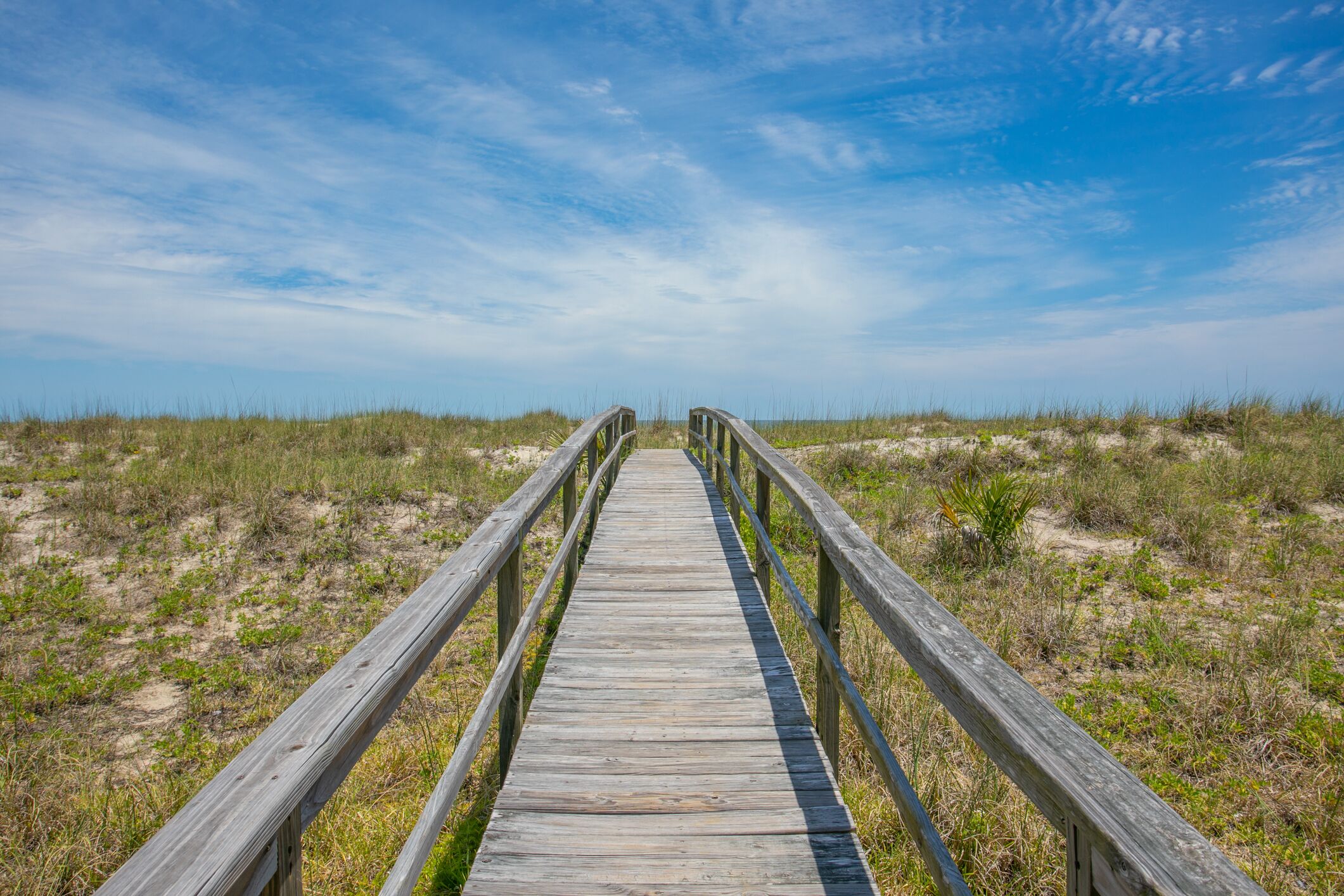 Boardwalk leading out to the beach