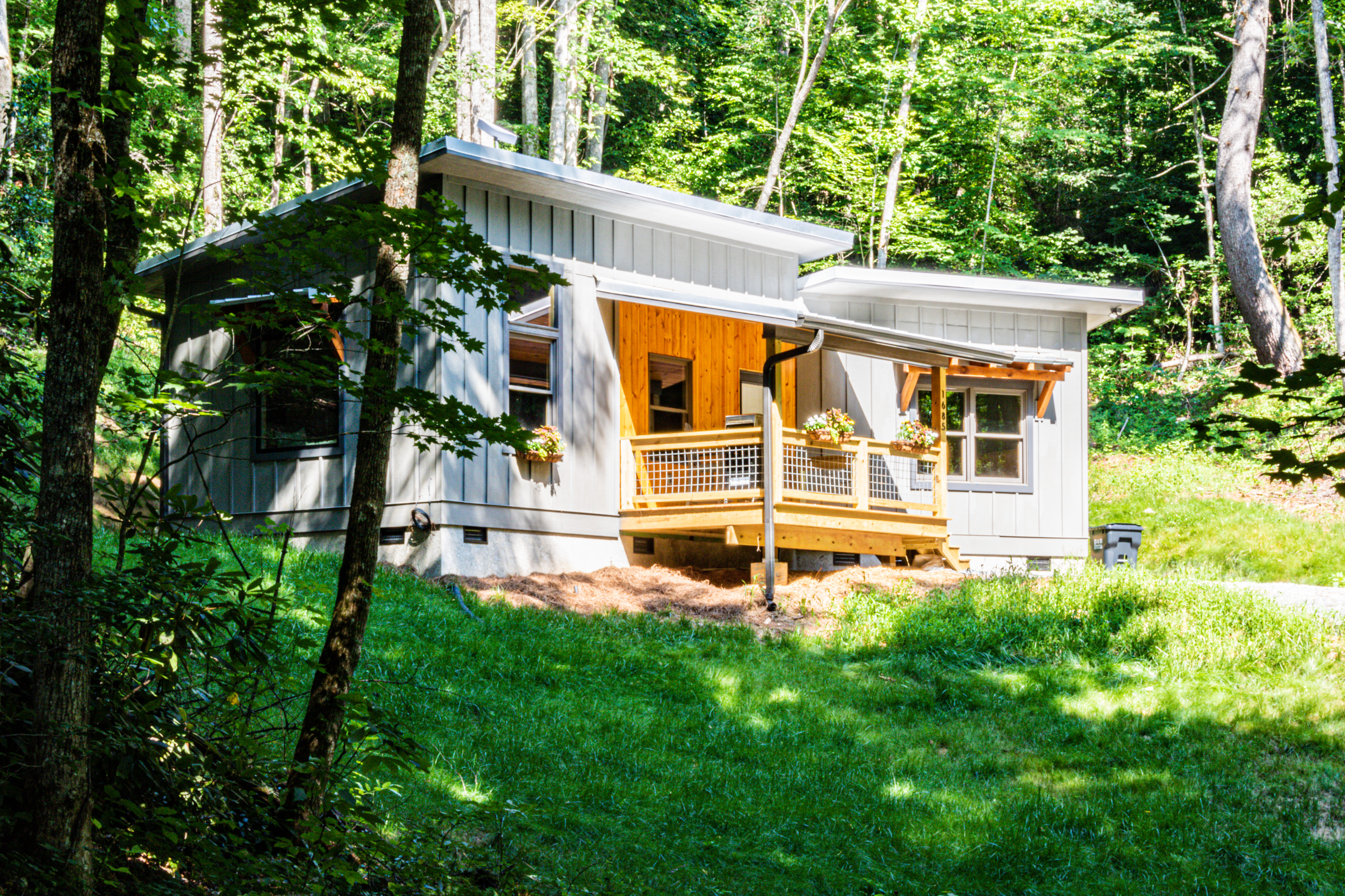 side view of the cabin