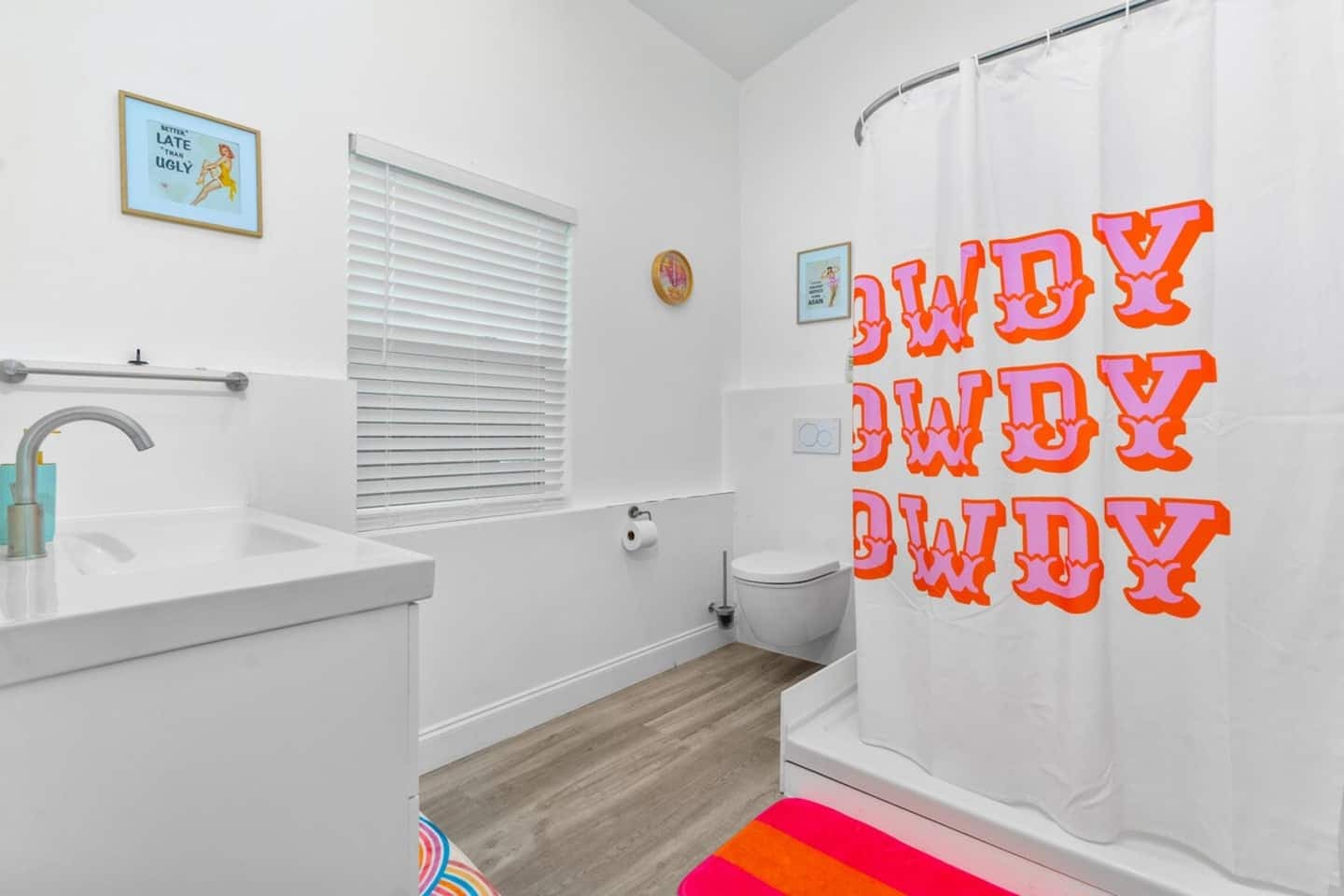 Full bathroom with HUGE shower! 