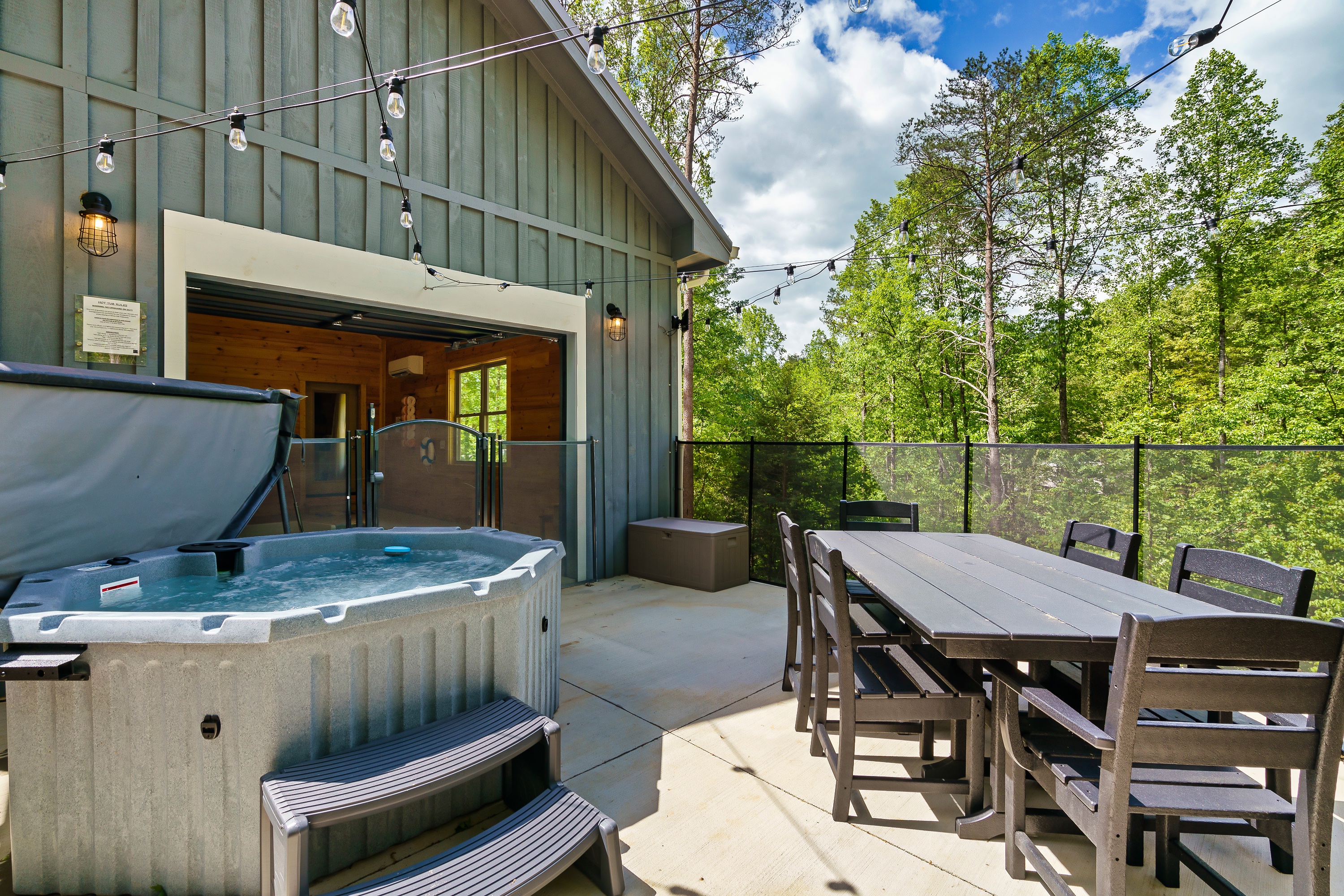 Hot tub time any time of year! 