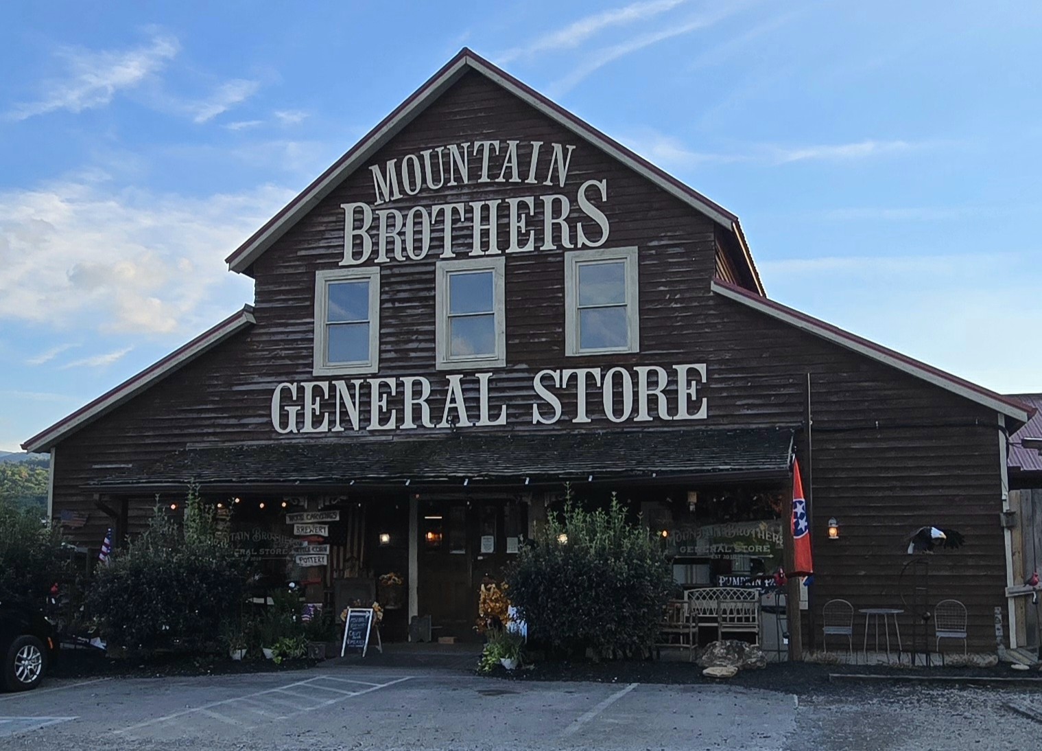 On the peaceful side in Townsend - a brewery inside!