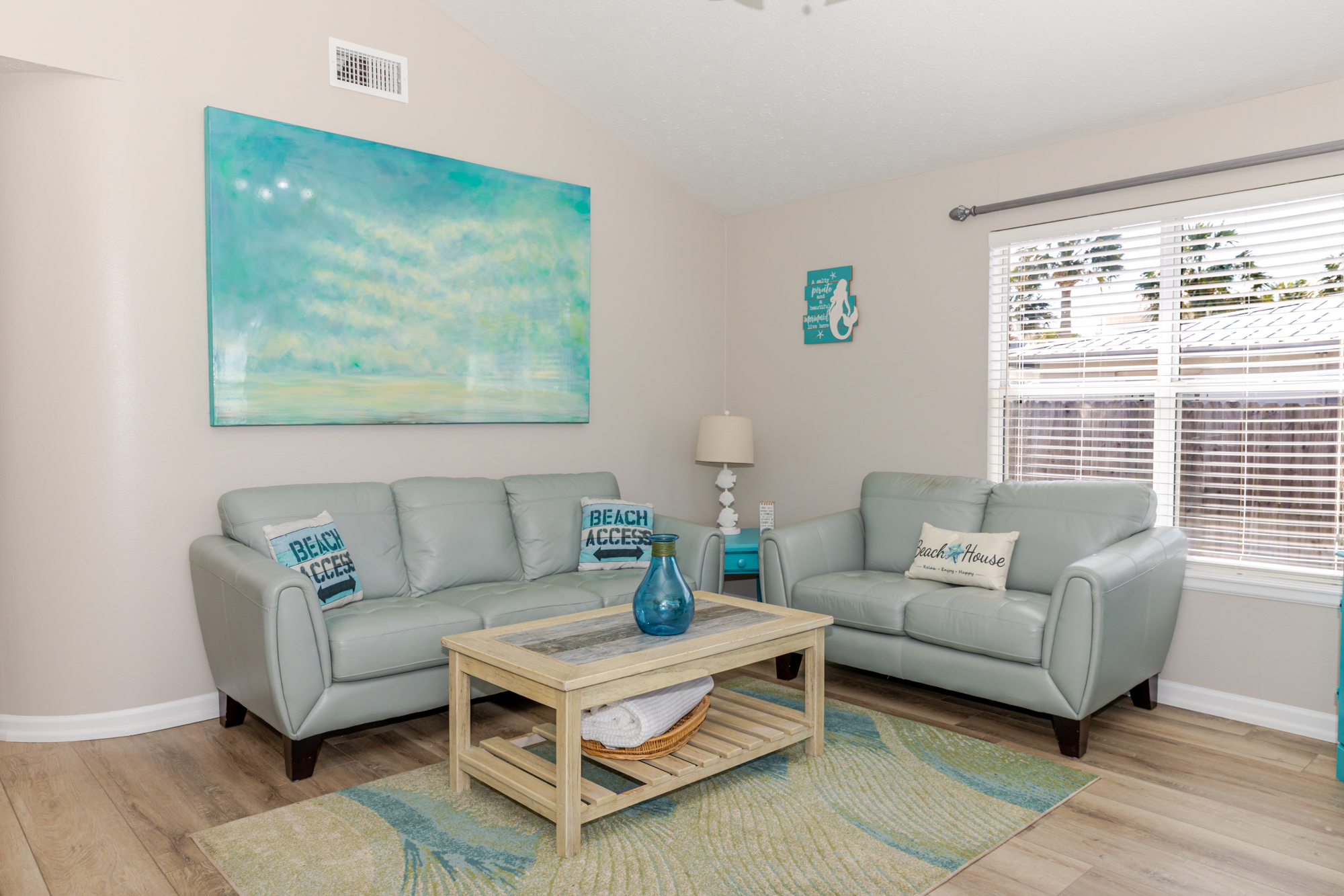 Living room from front door