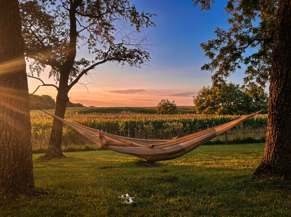 Hidden Groves hammock makes the best spot for reading or just enjoying the peace and quiet